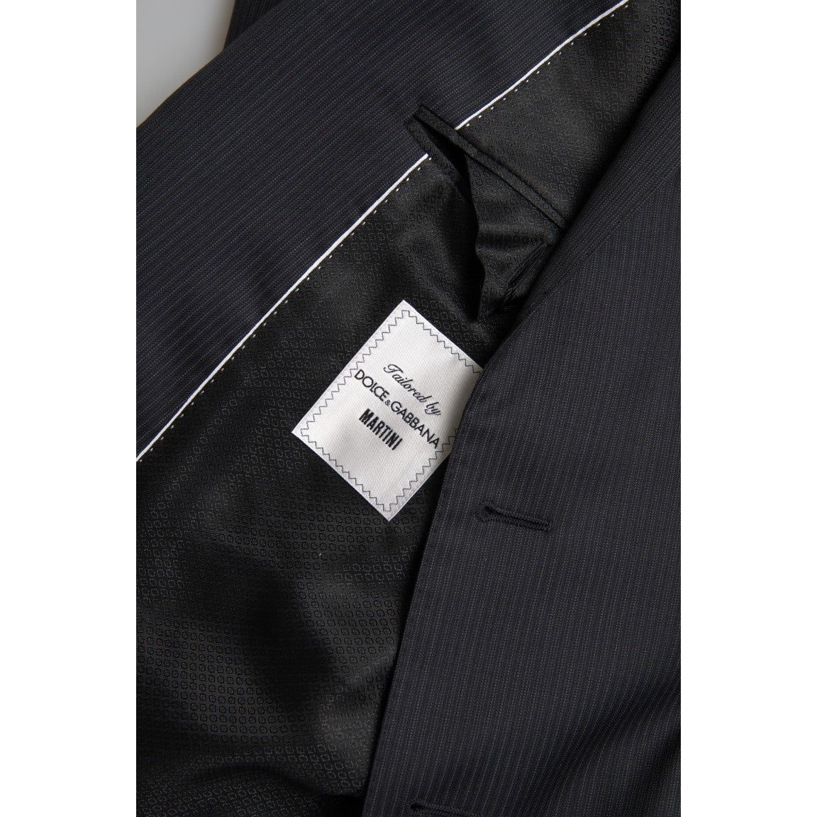 Dolce & Gabbana Black Virgin Wool Two-Piece Suit