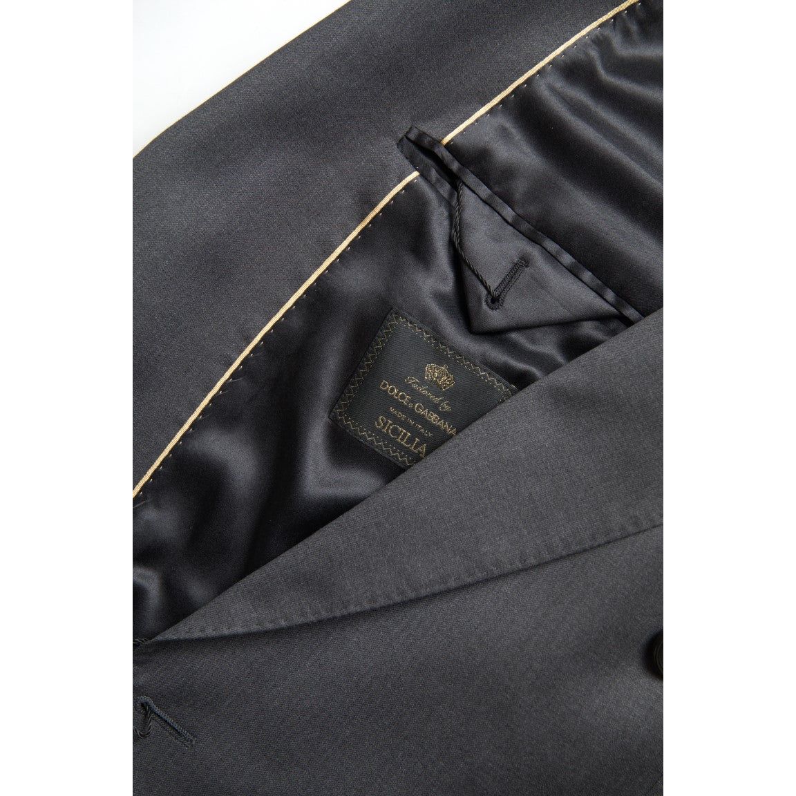Dolce & Gabbana Sleek Grey Virgin Wool Suit