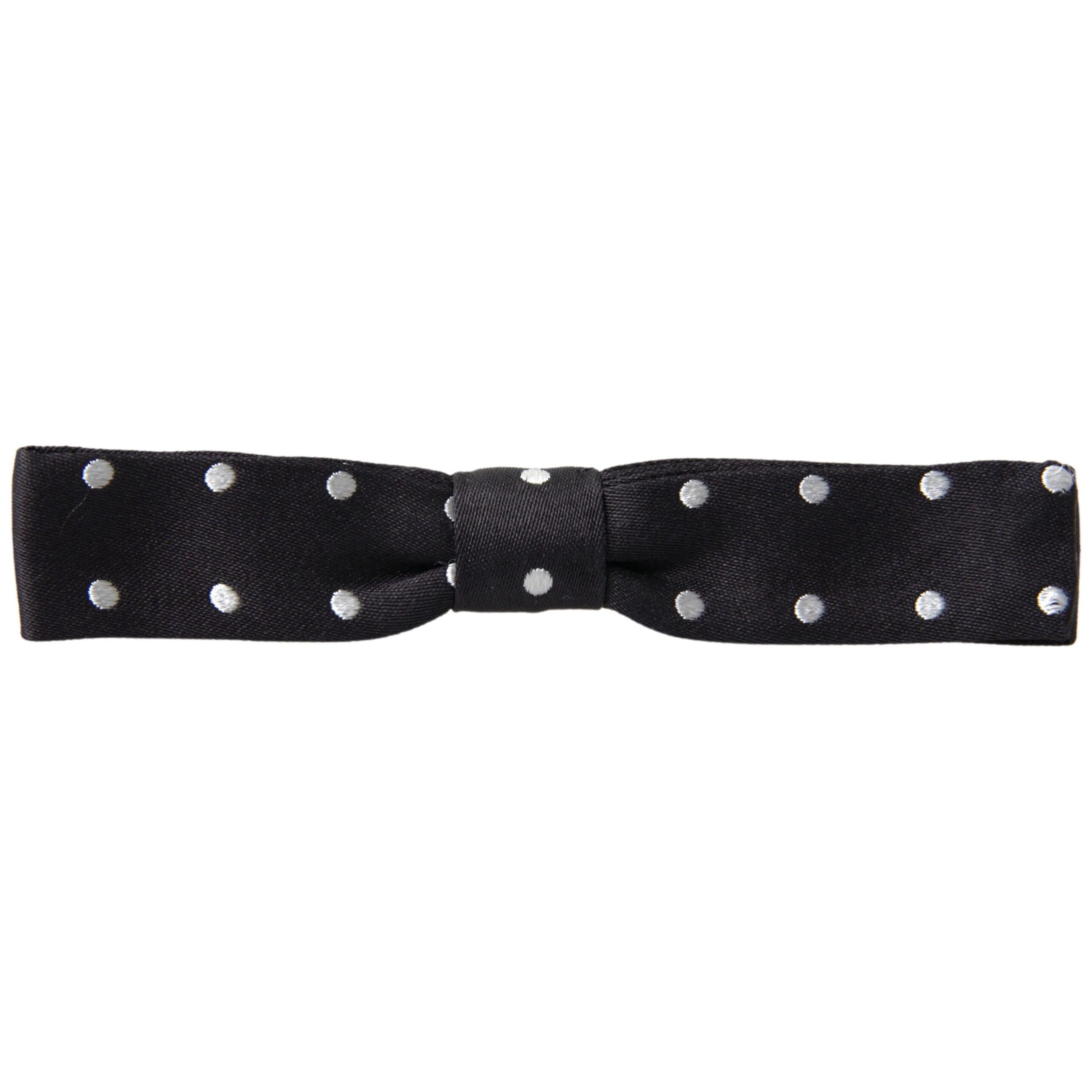 Dolce & Gabbana Black Silk Bow Tie for Timeless Style