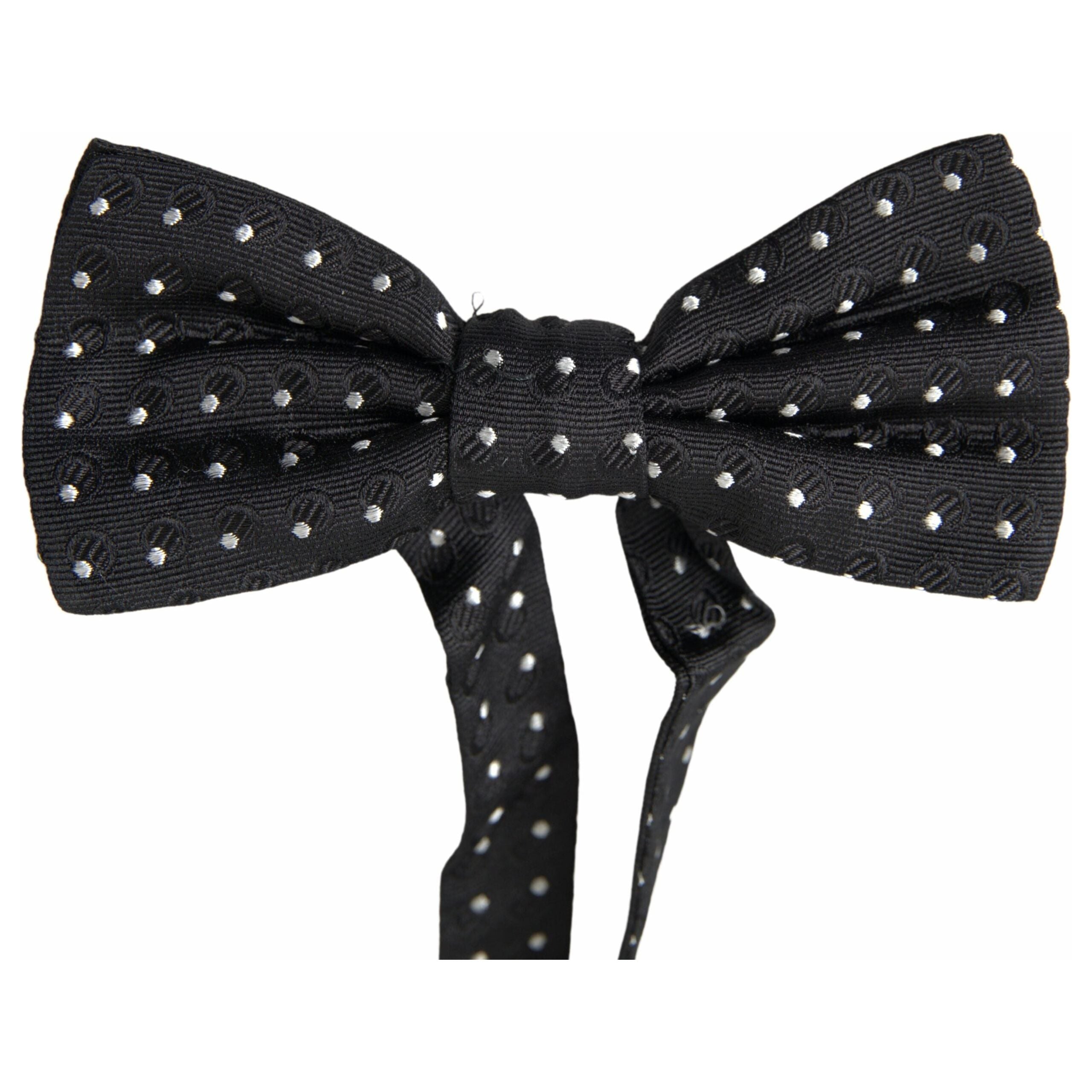 Dolce & Gabbana Black Silk Bow Tie Accessory