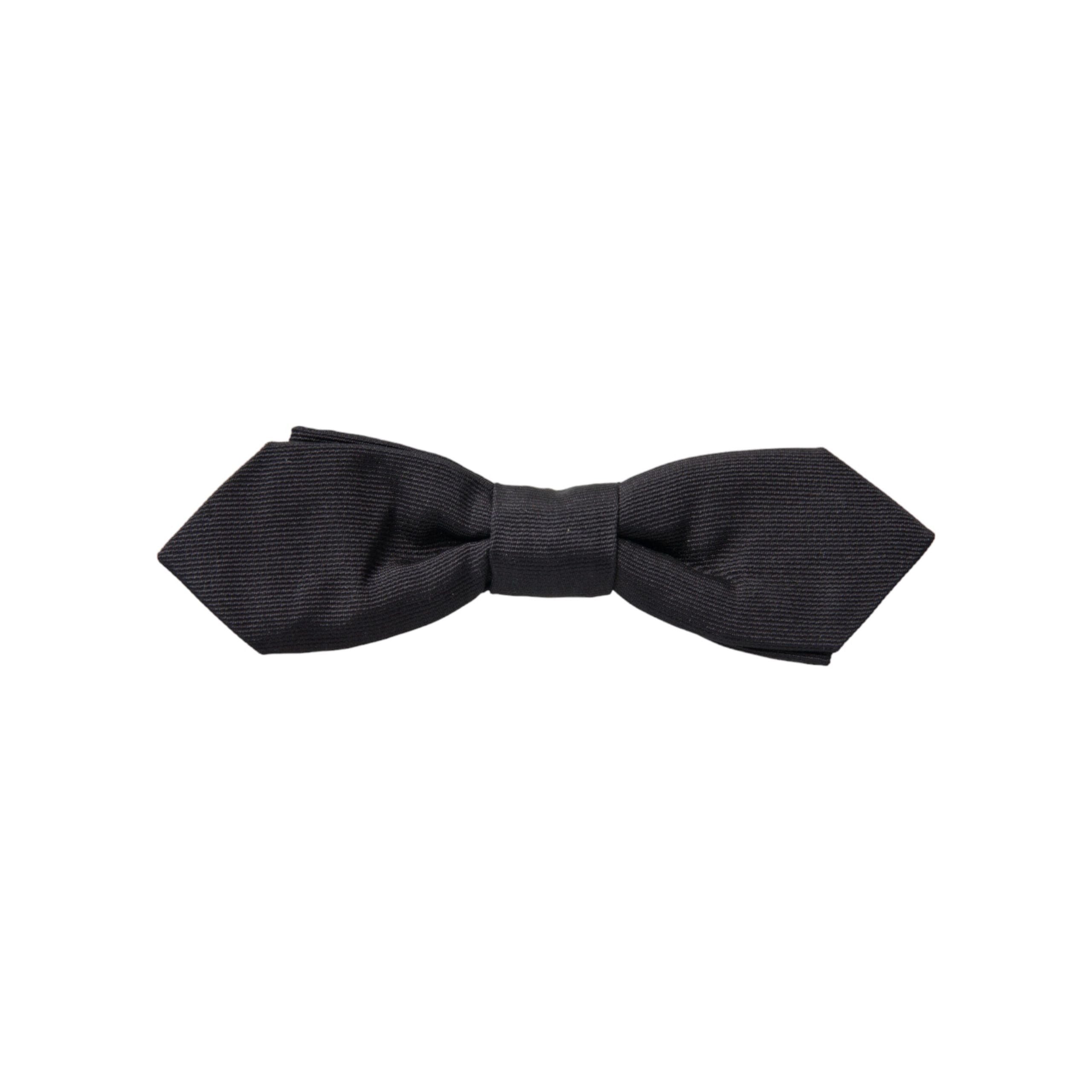 Dolce & Gabbana Black Silk Bow Tie for Formal Elegance