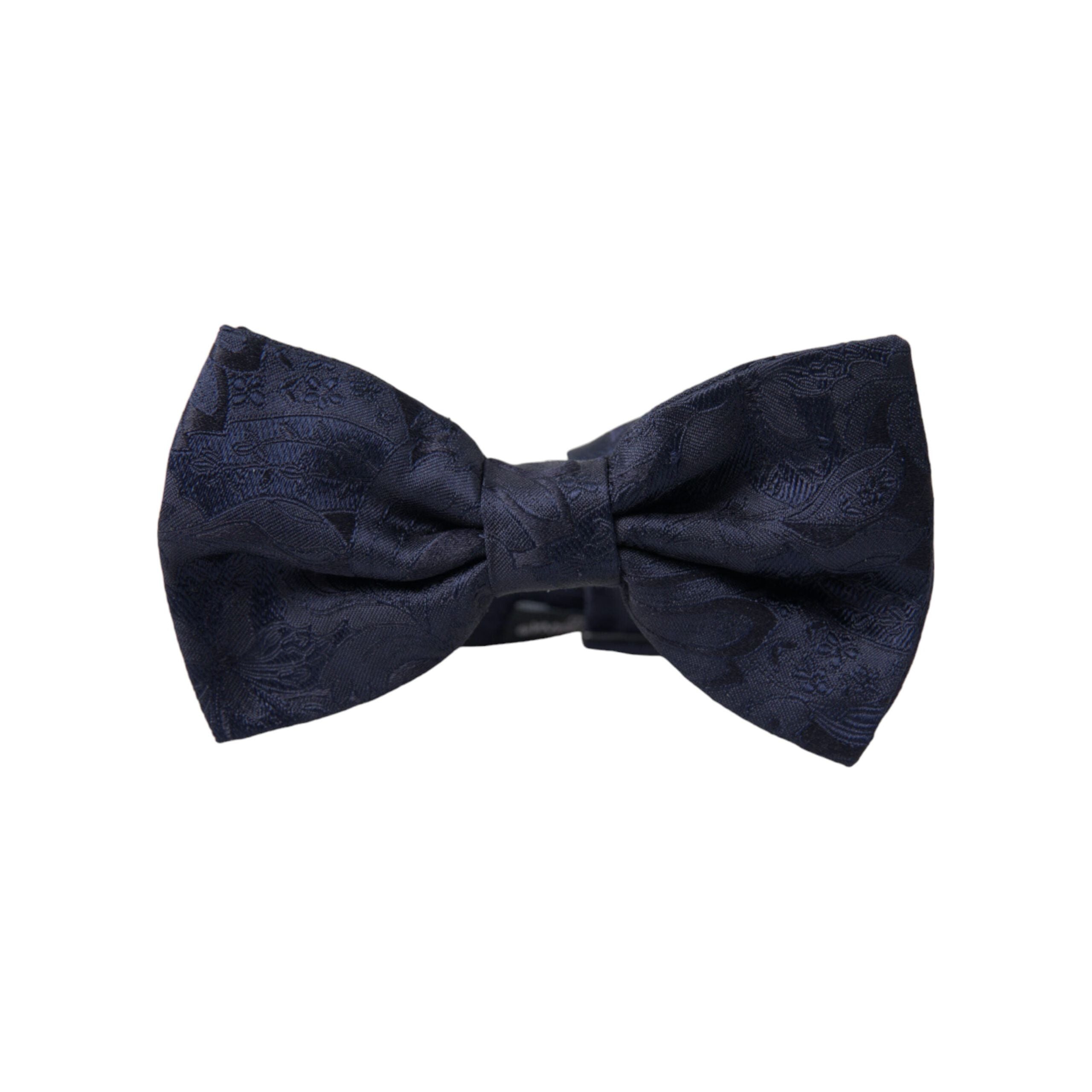 Dolce & Gabbana Blue Silk Bow Tie for Distinct Style