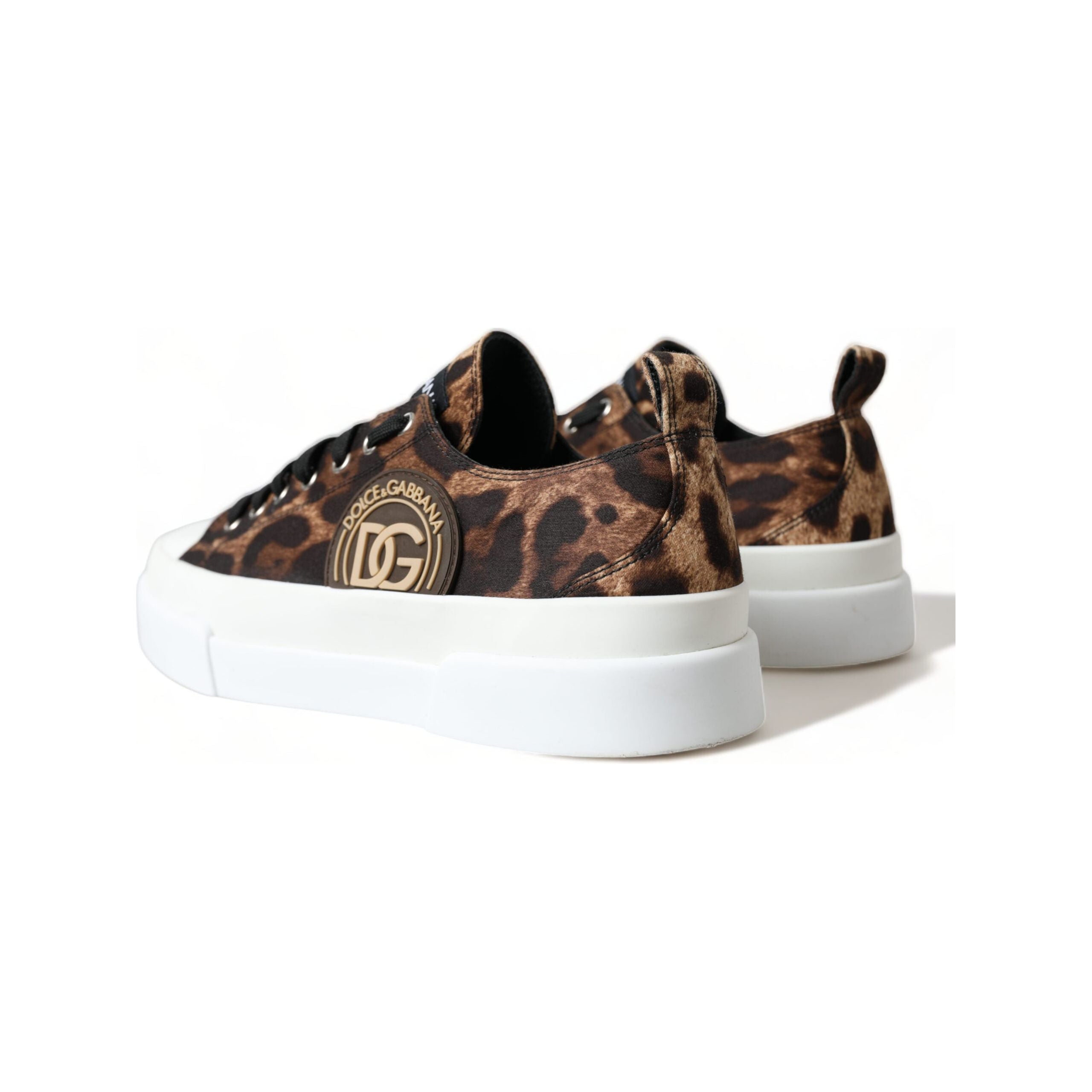 Dolce & Gabbana Beige Canvas Casual Sneakers