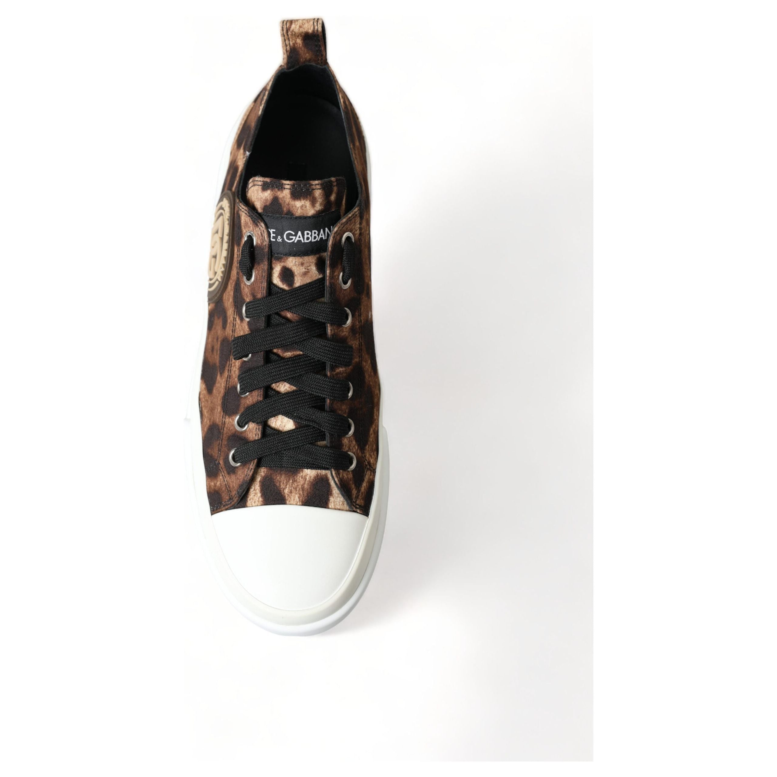 Dolce & Gabbana Beige Canvas Casual Sneakers