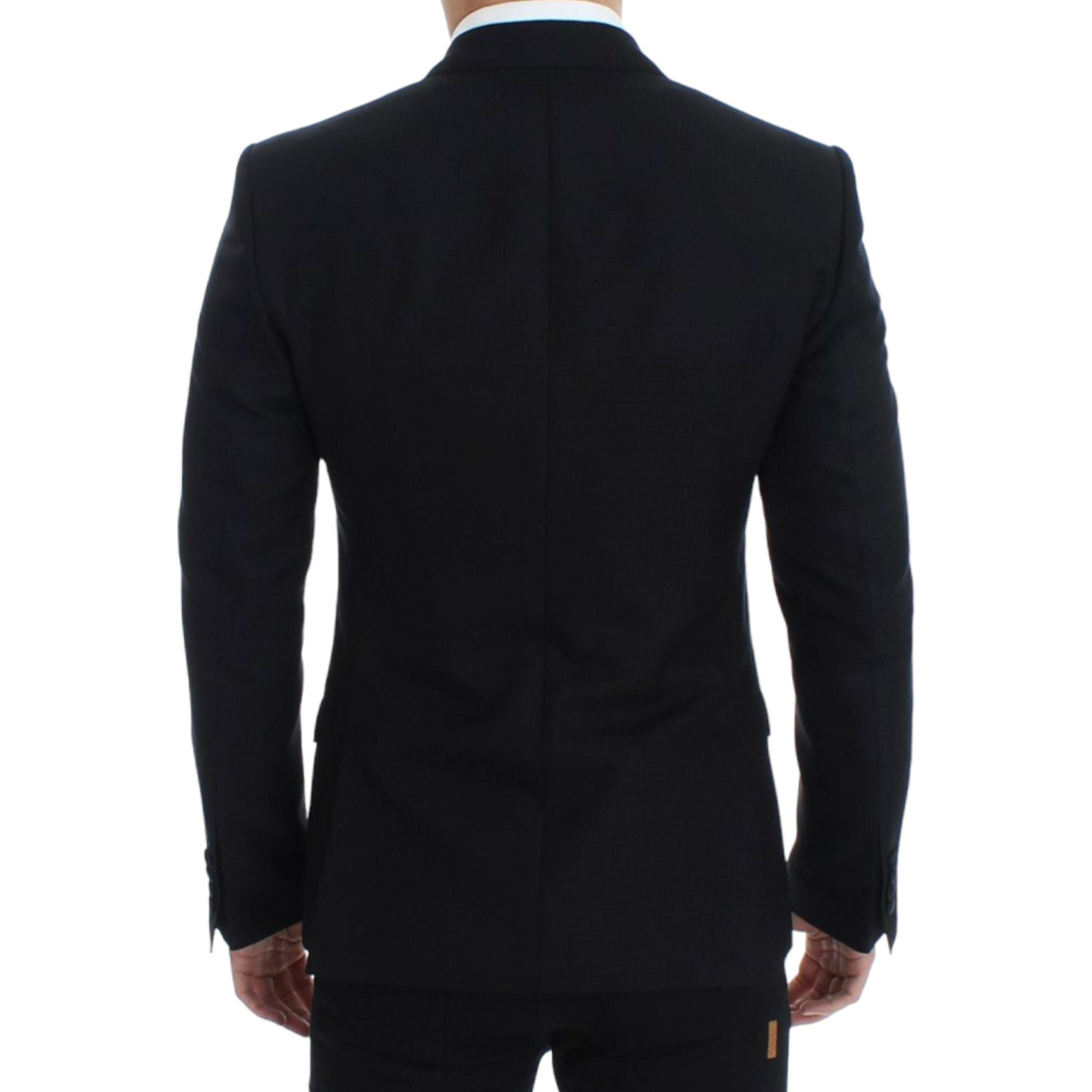 Dolce & Gabbana Black Silk Blend Sicilia Blazer