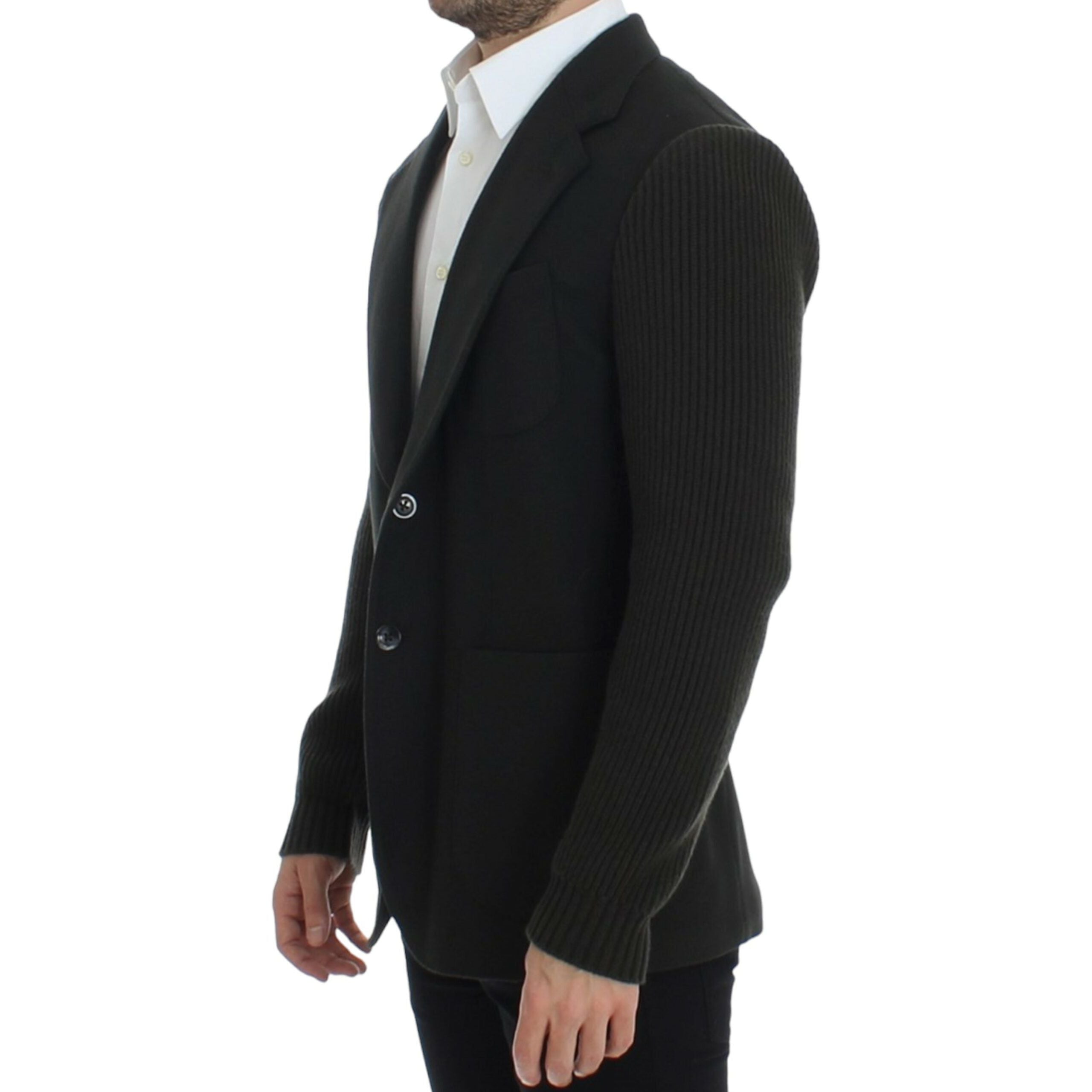 Dolce & Gabbana Green Cashmere Blazer Jacket