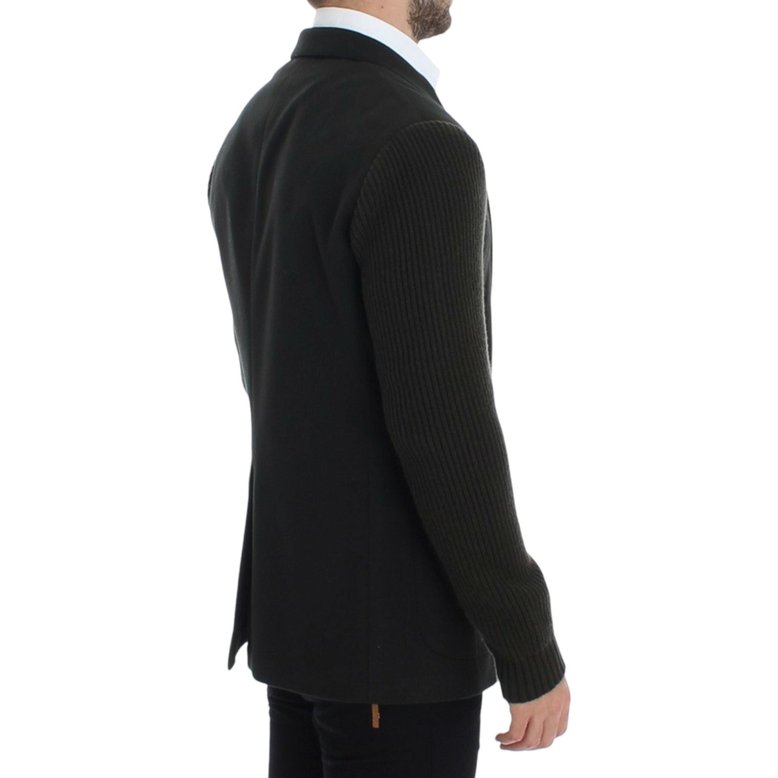 Dolce & Gabbana Green Cashmere Blazer Jacket