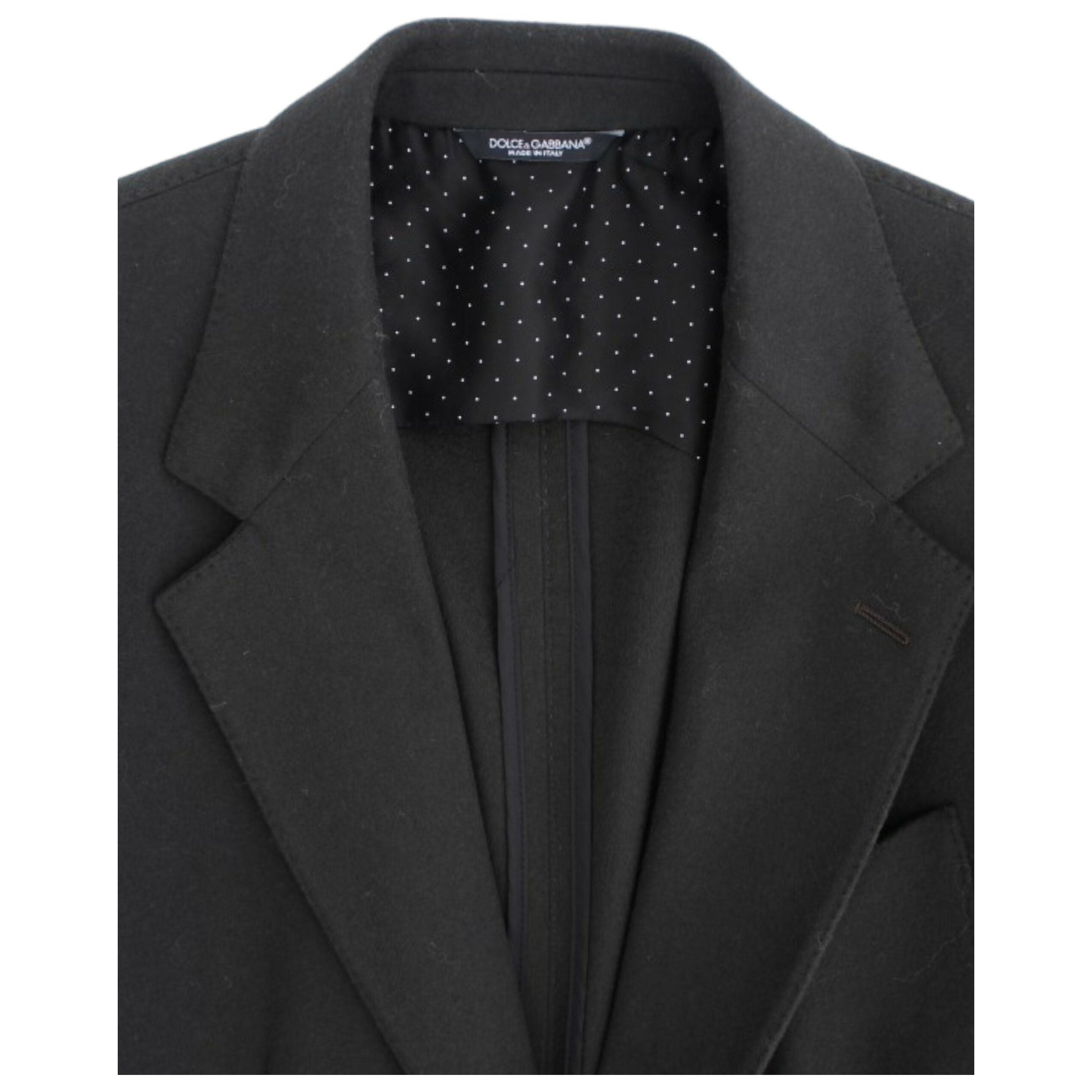 Dolce & Gabbana Green Cashmere Blazer Jacket