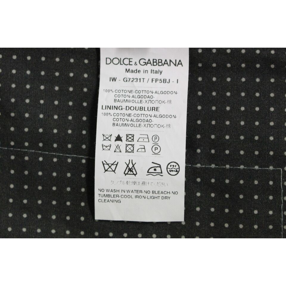 Dolce & Gabbana Gray Cotton Dress Vest for Luxury Style