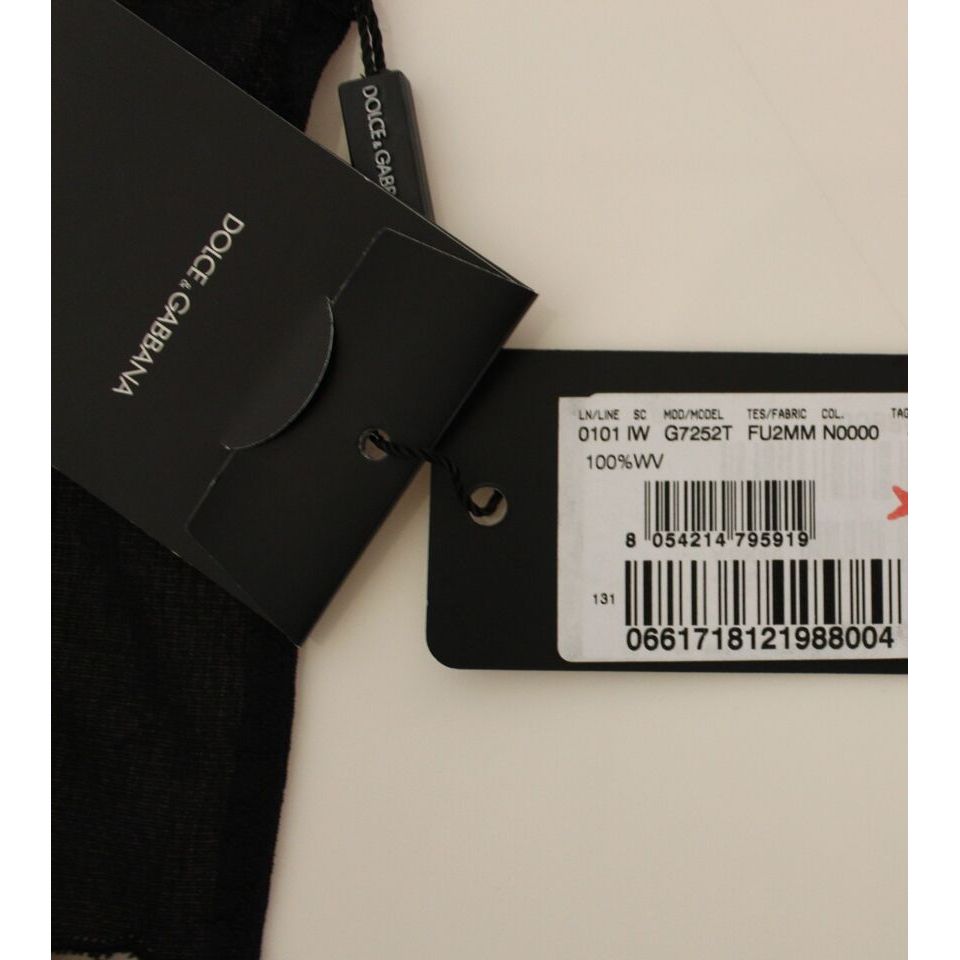 Dolce & Gabbana Black Wool Dress Vest for Timeless Style