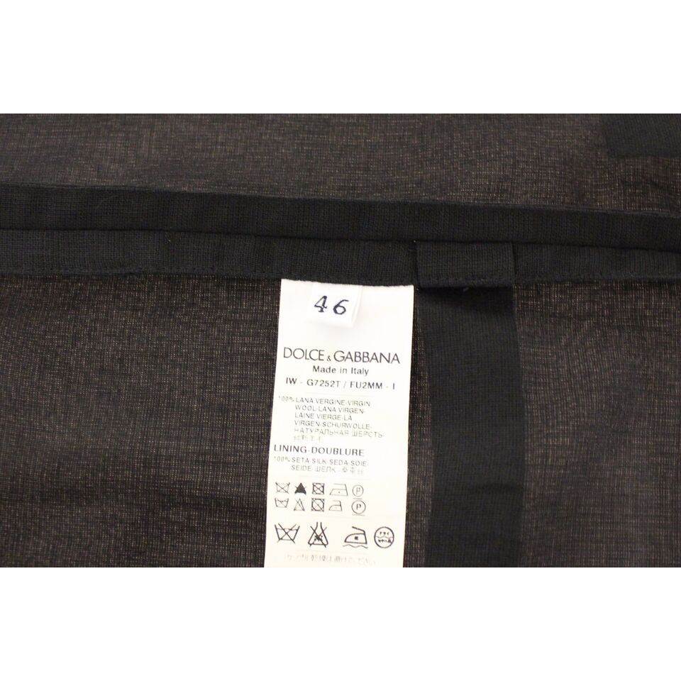 Dolce & Gabbana Black Wool Dress Vest for Timeless Style