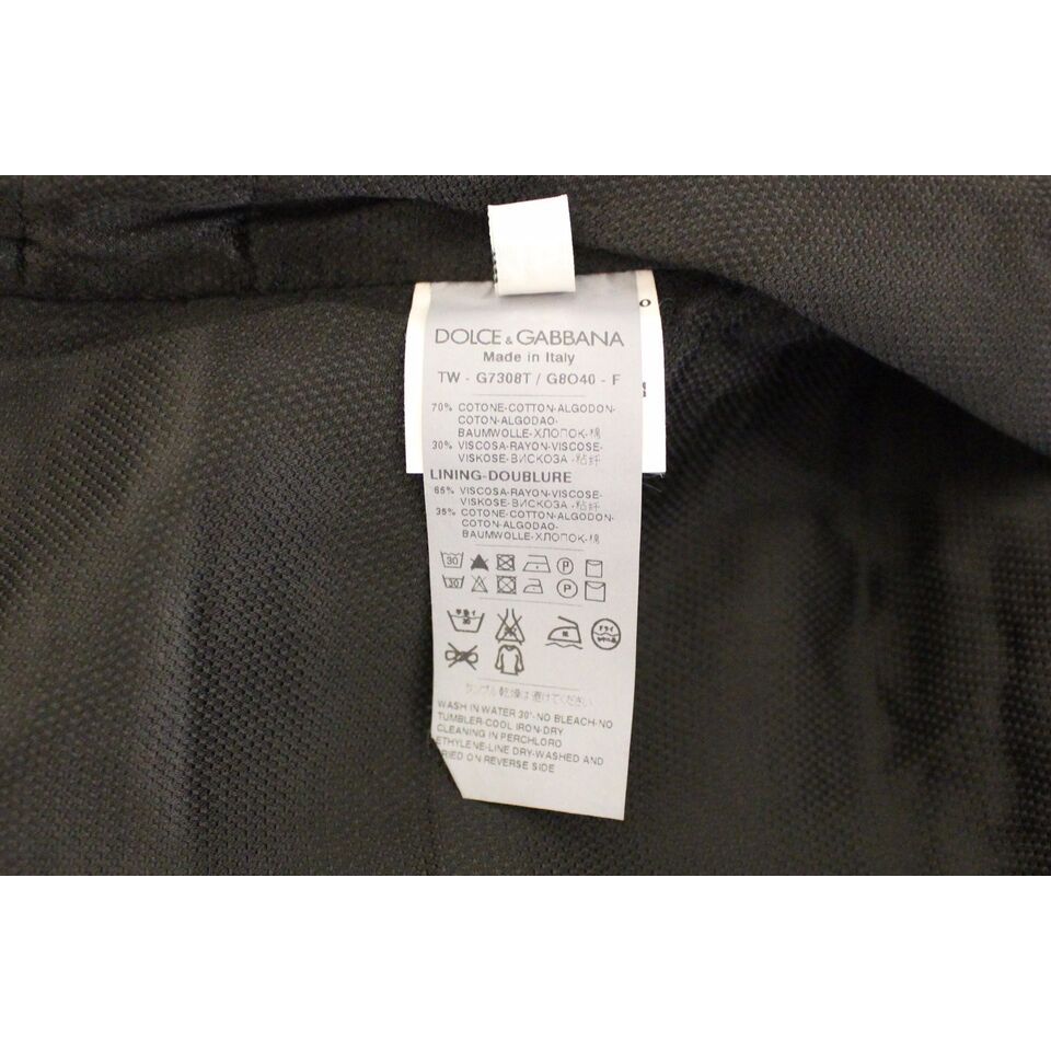 Dolce & Gabbana Black Cotton Blend Dress Vest