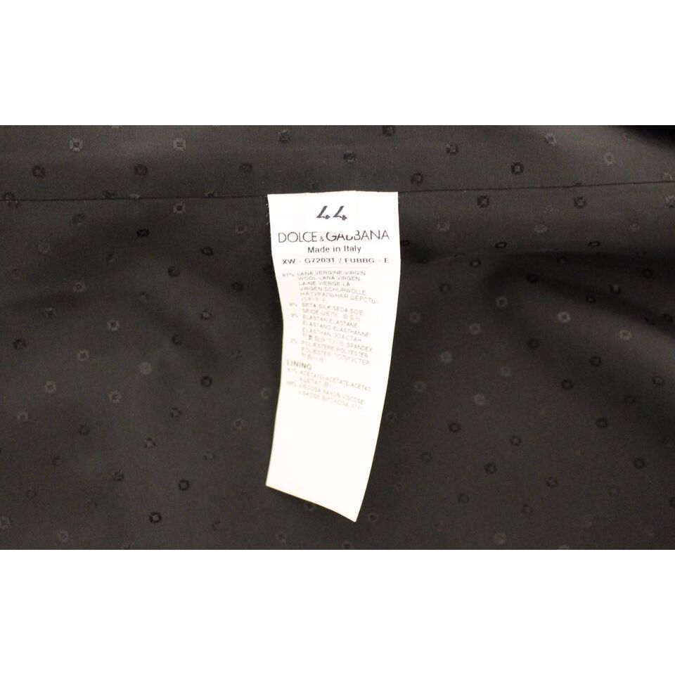 Dolce & Gabbana Black Silk-Wool Dress Vest