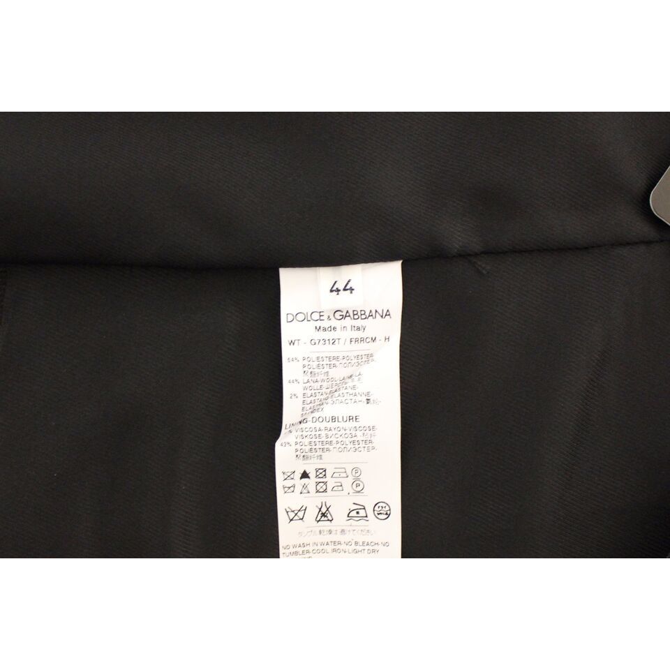 Dolce & Gabbana Gray Wool Stretch Dress Vest