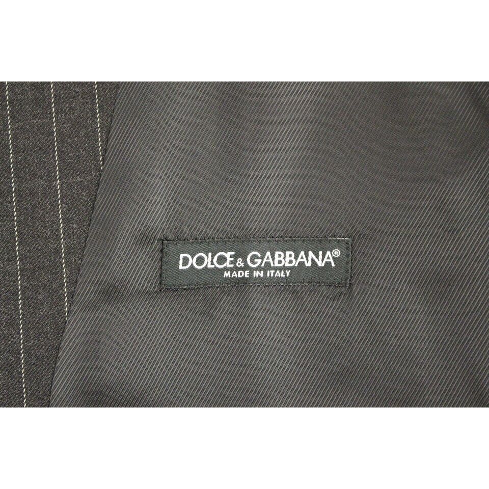 Dolce & Gabbana Gray Wool Dress Vest for Sophistication