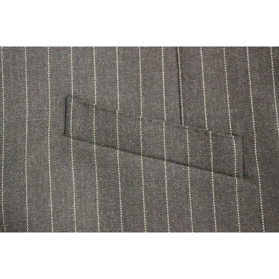 Dolce & Gabbana Gray Wool Dress Vest for Sophistication