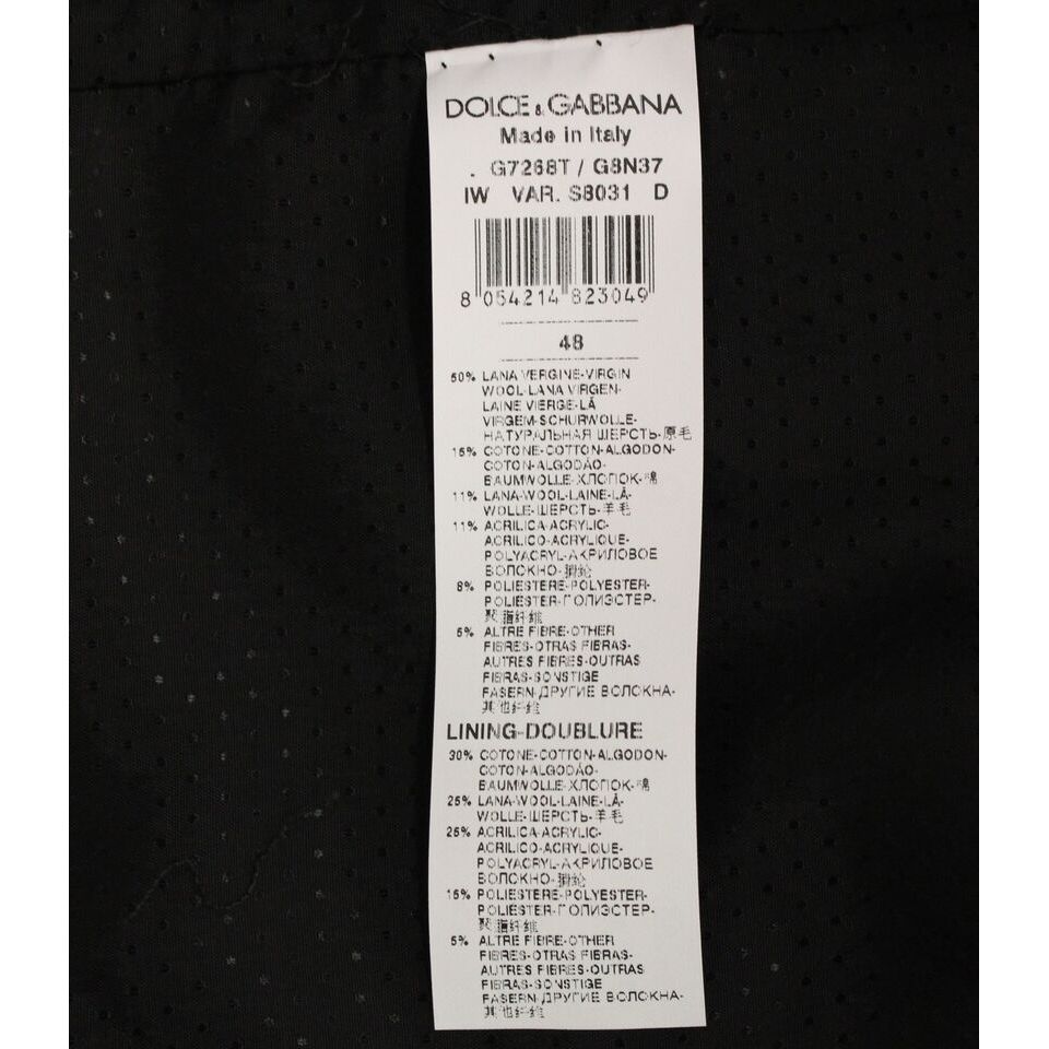 Dolce & Gabbana Gray Wool Blend Dress Vest