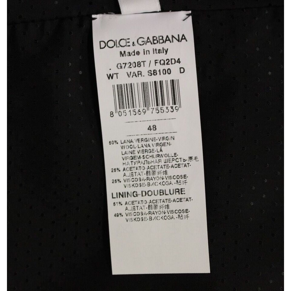 Dolce & Gabbana Gray Wool Blend Dress Vest