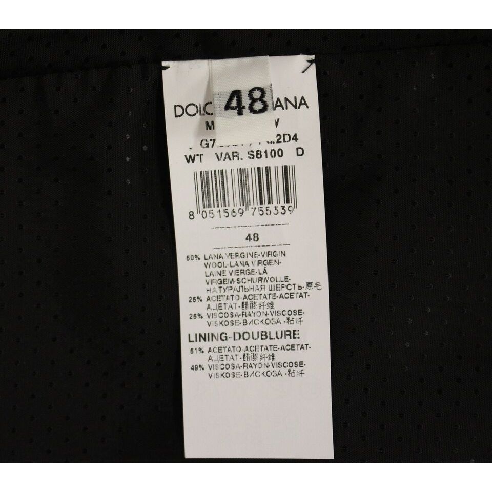 Dolce & Gabbana Gray Wool Blend Dress Vest
