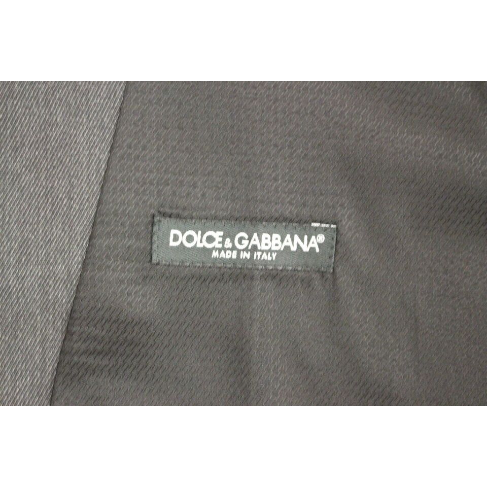 Dolce & Gabbana Gray Wool Formal Vest for Sophisticated Style