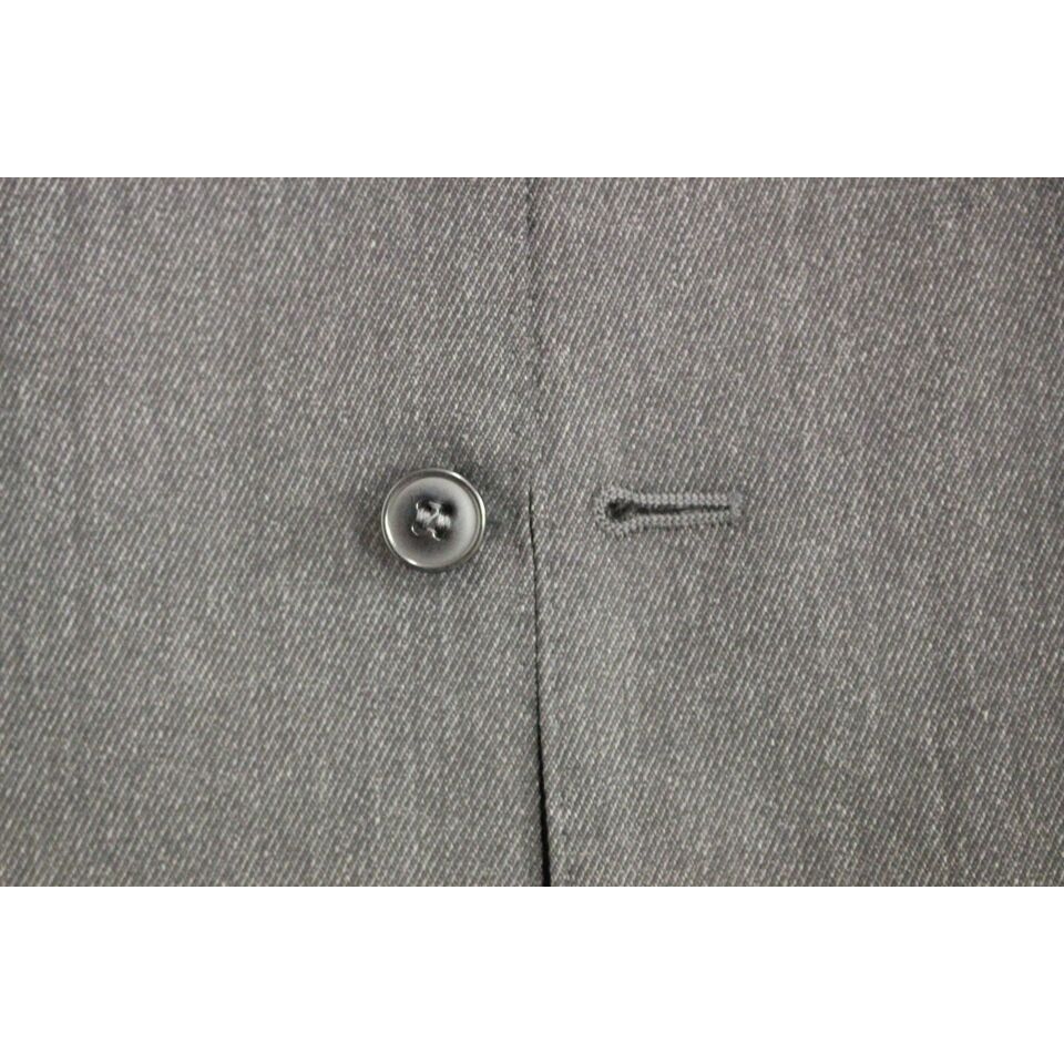 Dolce & Gabbana Gray Wool Formal Vest for Sophisticated Style