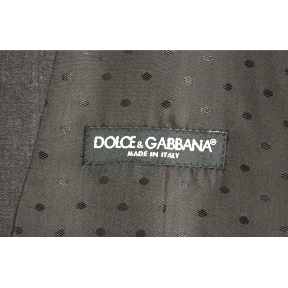 Dolce & Gabbana Gray Wool Formal Dress Vest