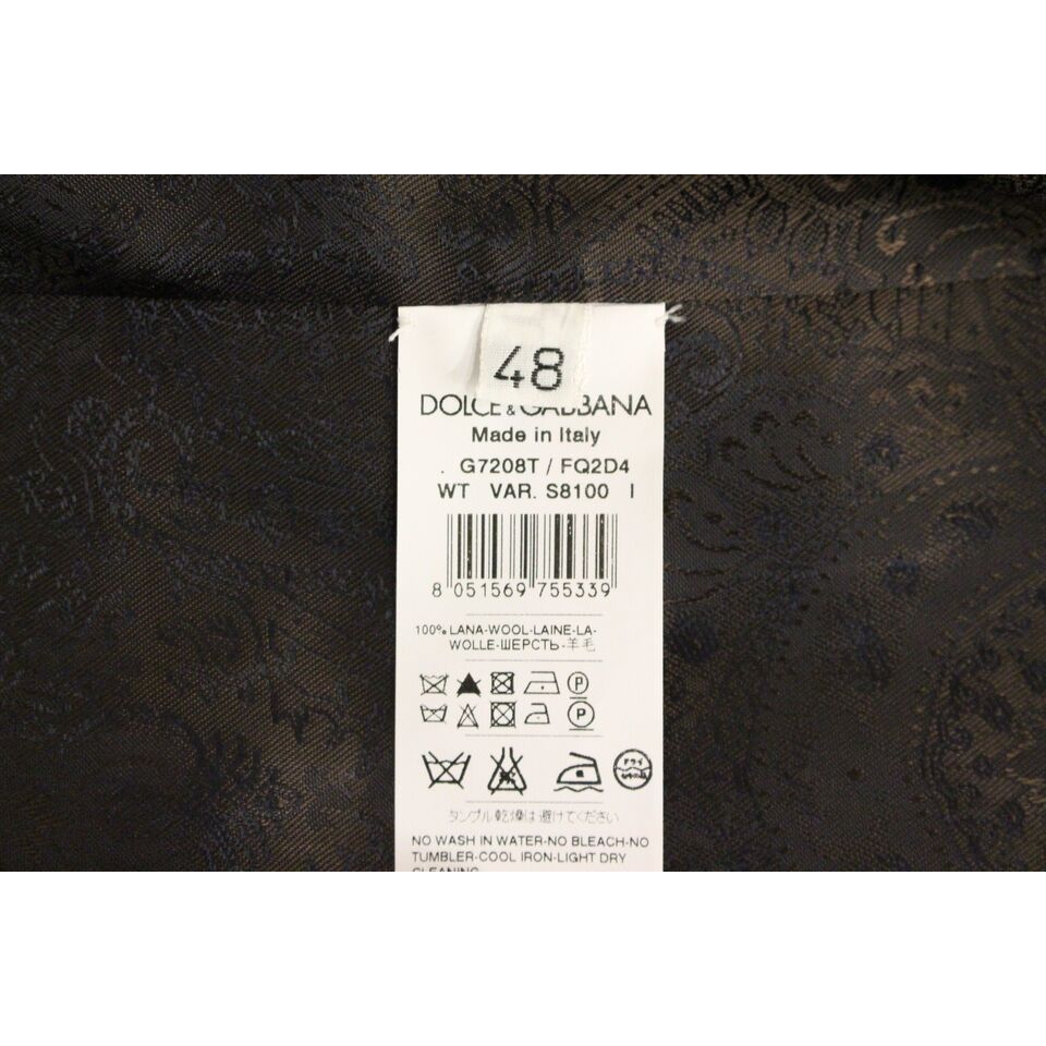 Dolce & Gabbana Grey Wool Dress Vest Luxe