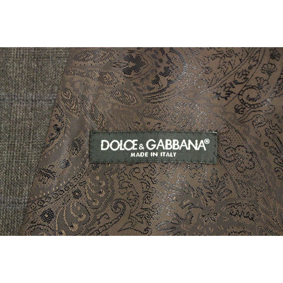 Dolce & Gabbana Grey Wool Dress Vest Luxe