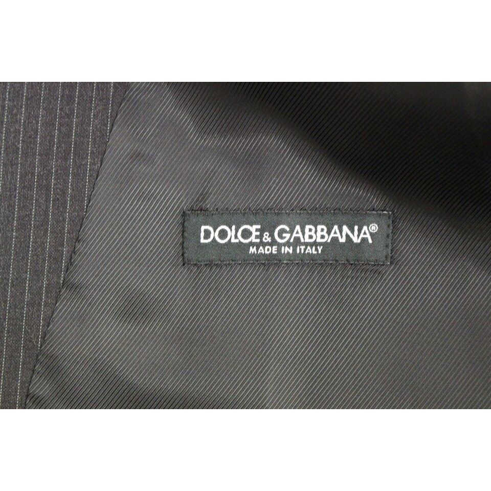 Dolce & Gabbana Gray Wool Dress Vest for Sophistication