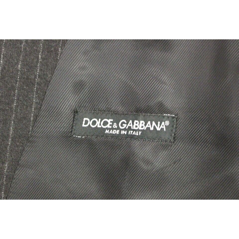 Dolce & Gabbana Gray Wool Dress Vest