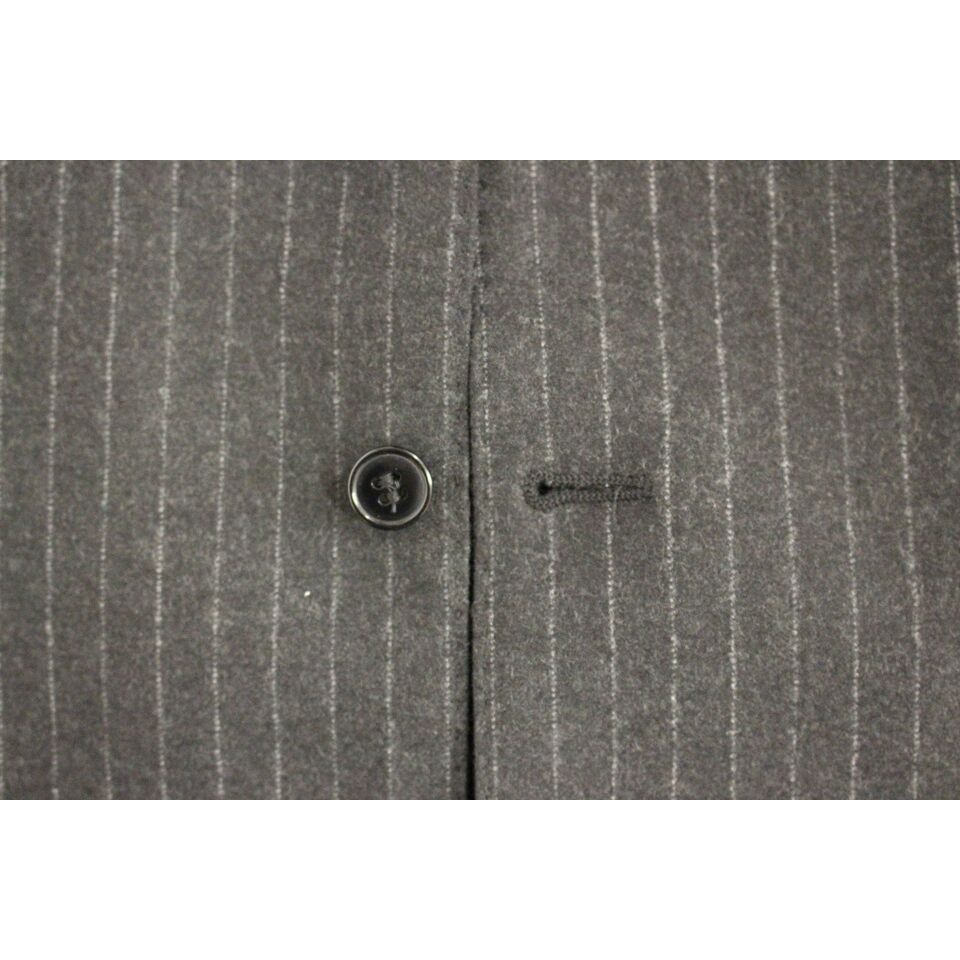 Dolce & Gabbana Gray Wool Dress Vest