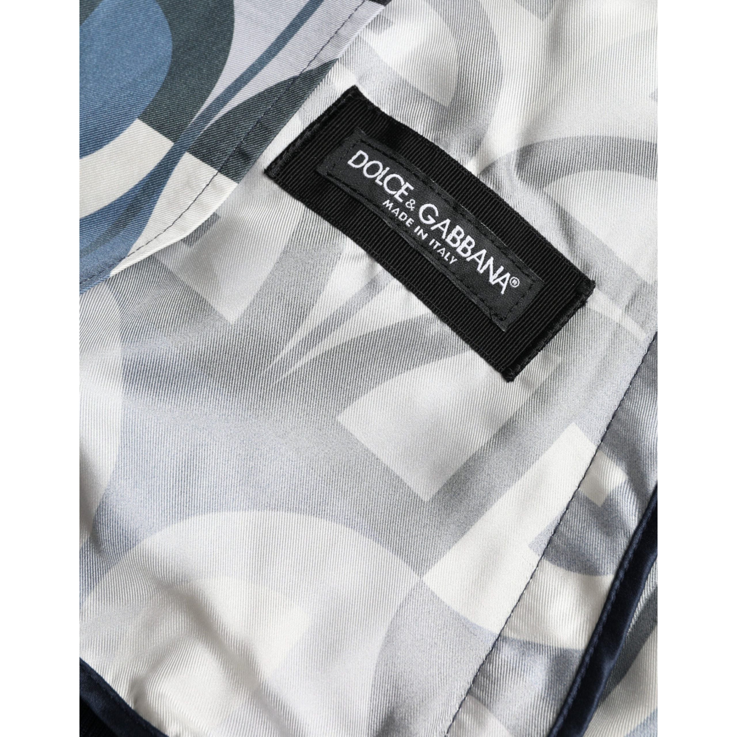 Dolce & Gabbana Multicolor Silk Bomber Jacket Classic Elegance