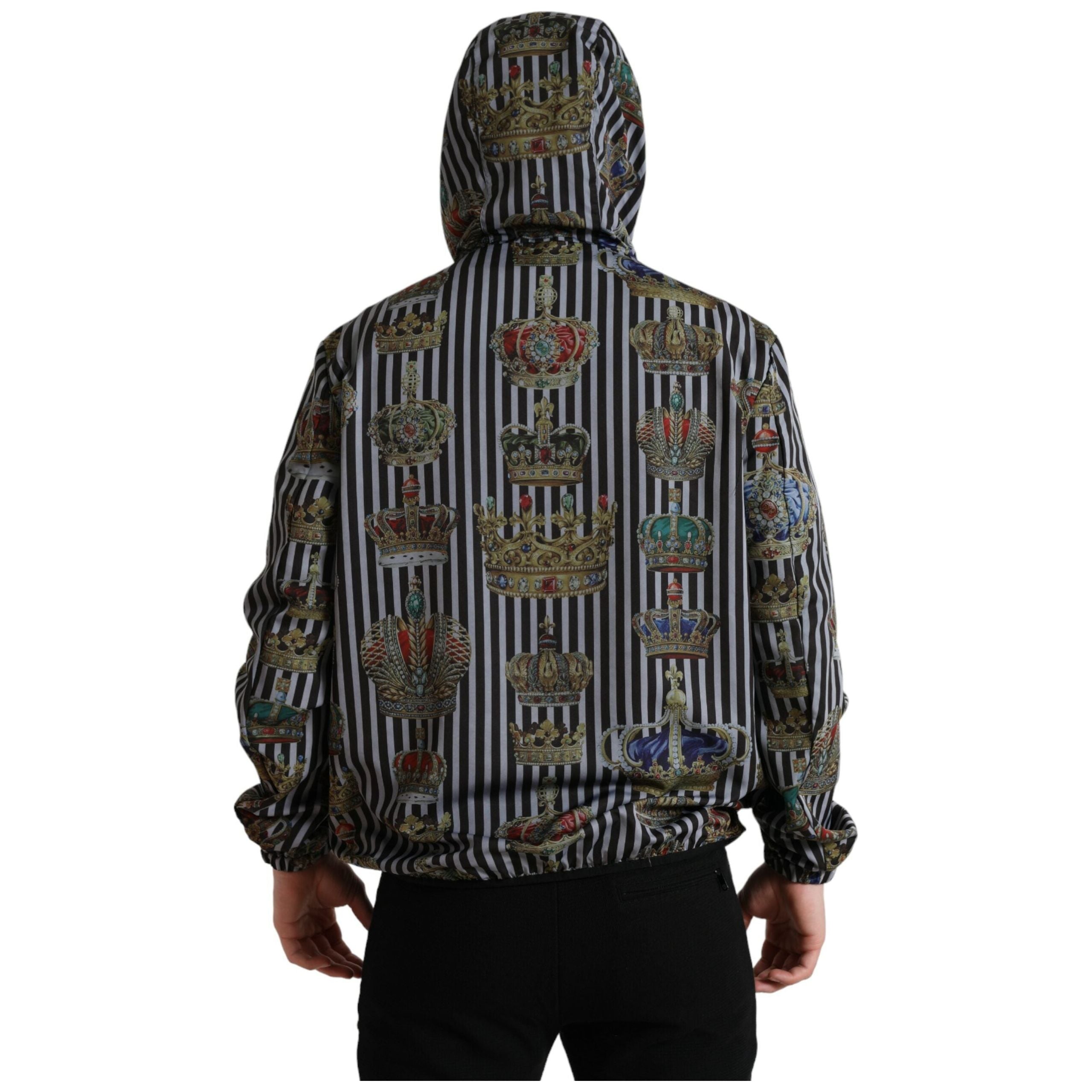 Dolce & Gabbana Black Tech Fabric Hooded Jacket