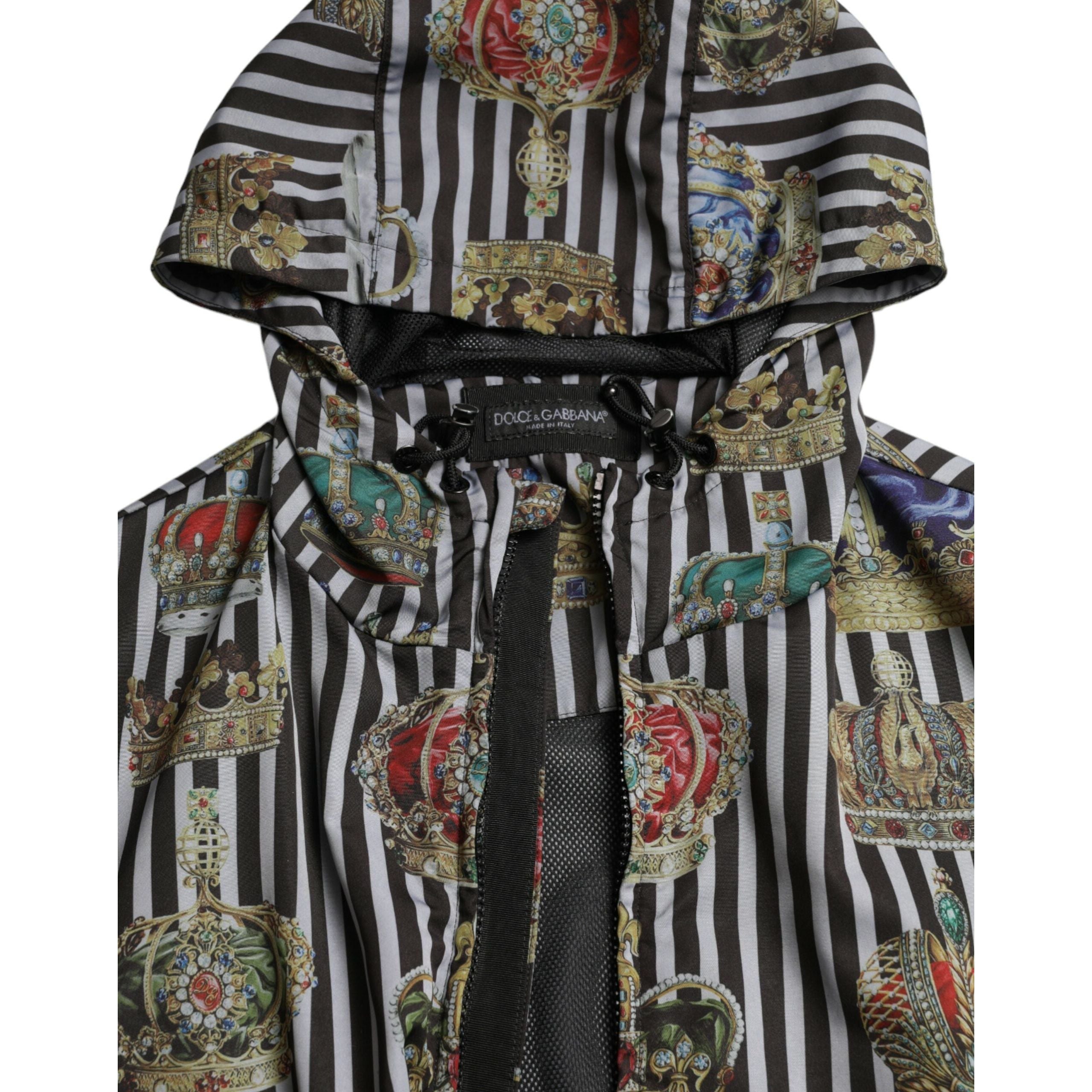 Dolce & Gabbana Black Tech Fabric Hooded Jacket