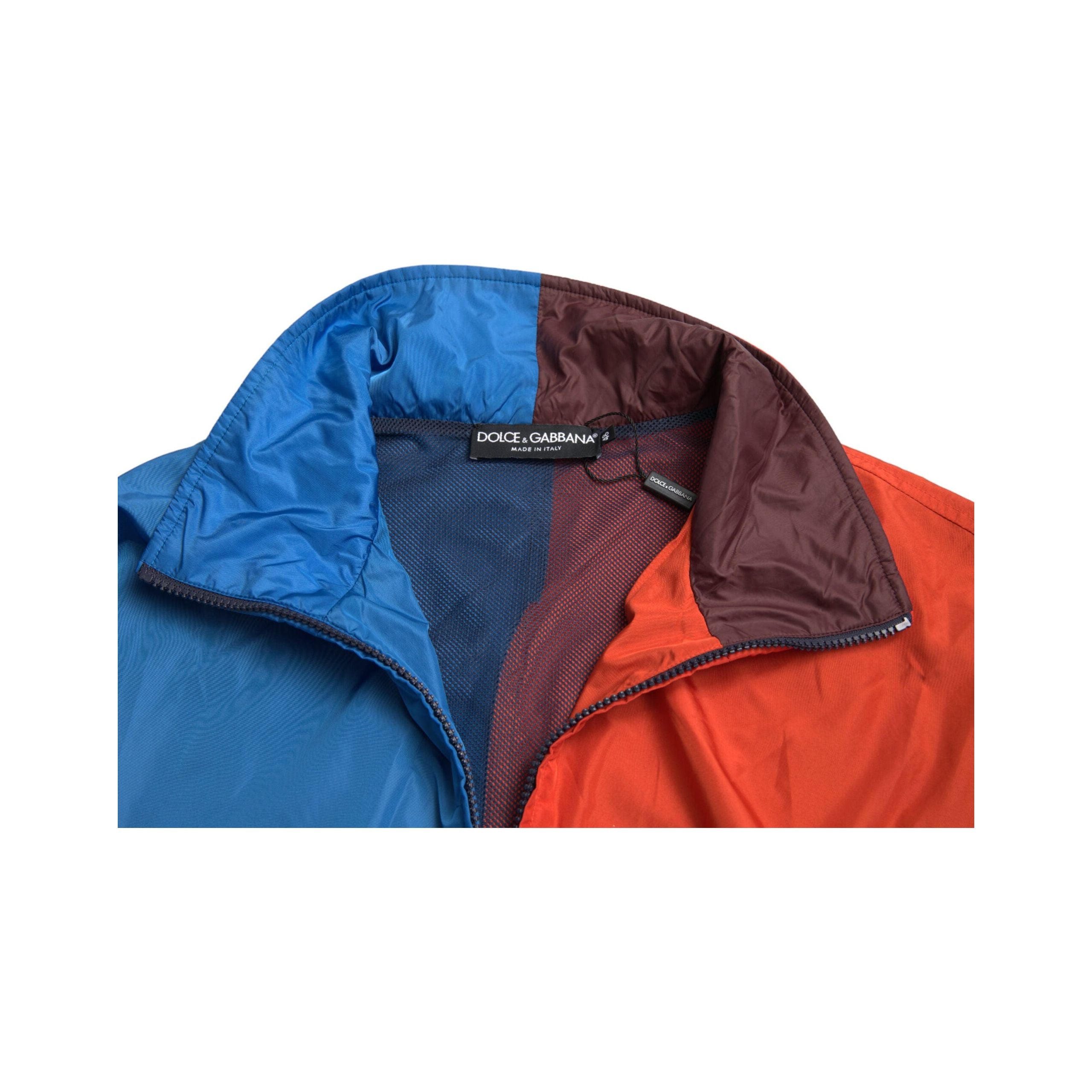 Dolce & Gabbana Multicolor Techno Fabric Windbreaker Jacket