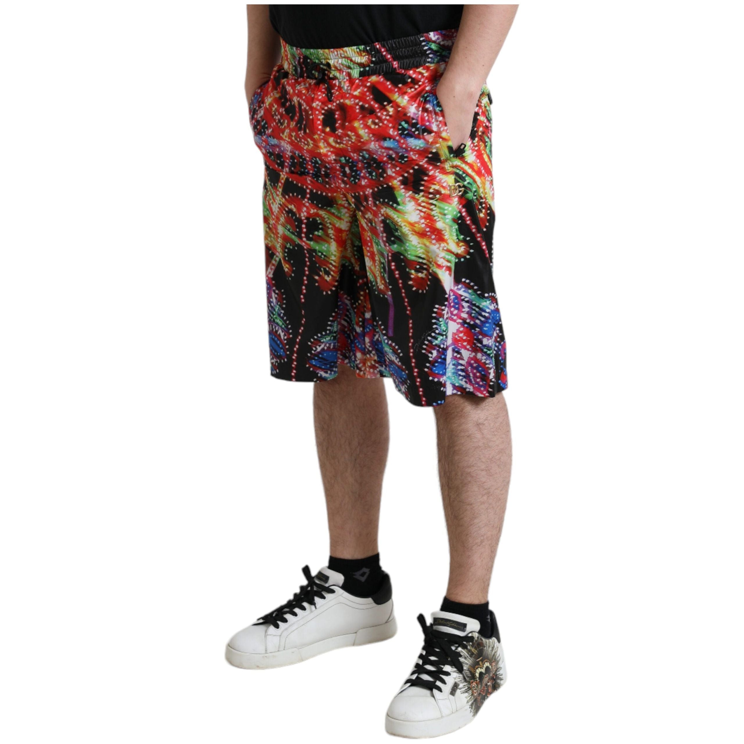 Dolce & Gabbana Multicolor Cotton Bermuda Shorts