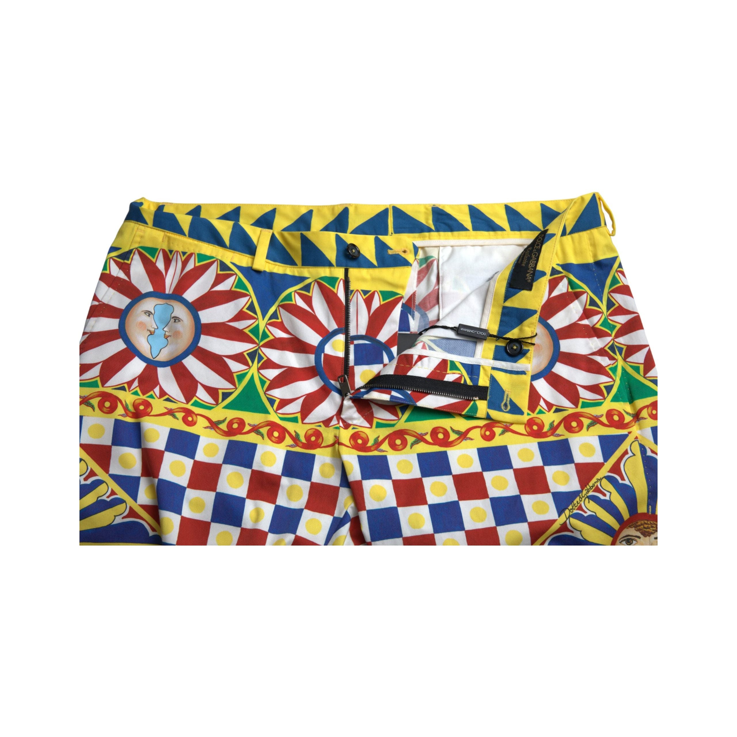 Dolce & Gabbana Multicolor Cotton Bermuda Shorts