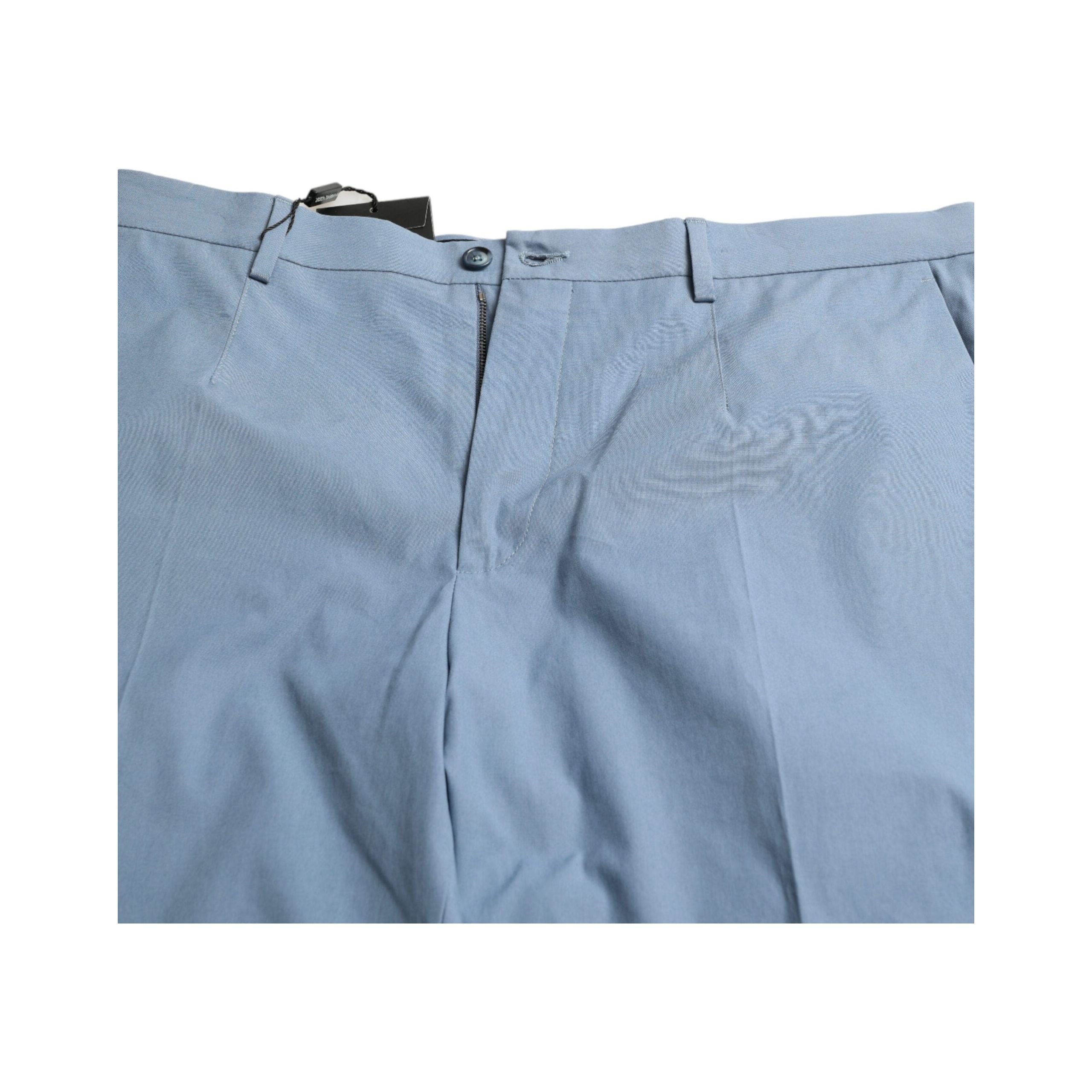 Dolce & Gabbana Sky Blue Cotton Bermuda Shorts