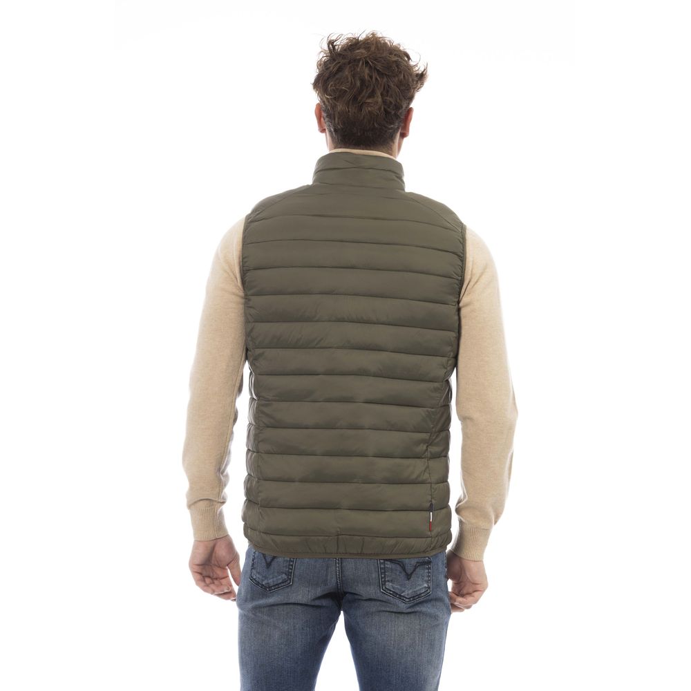 Invicta Army Green Cotton Utility Vest for Elevated Everyday Style