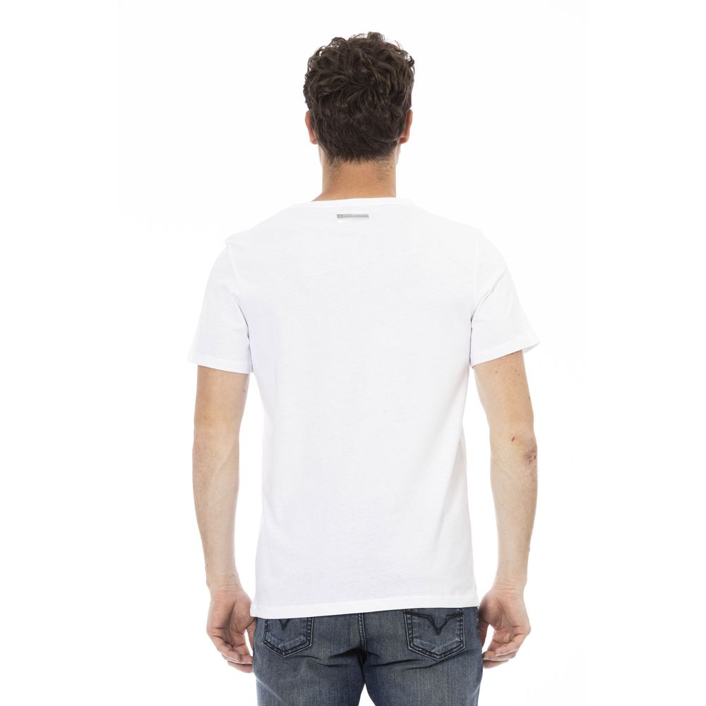 Bikkembergs White Cotton T-Shirt for Elevated Style