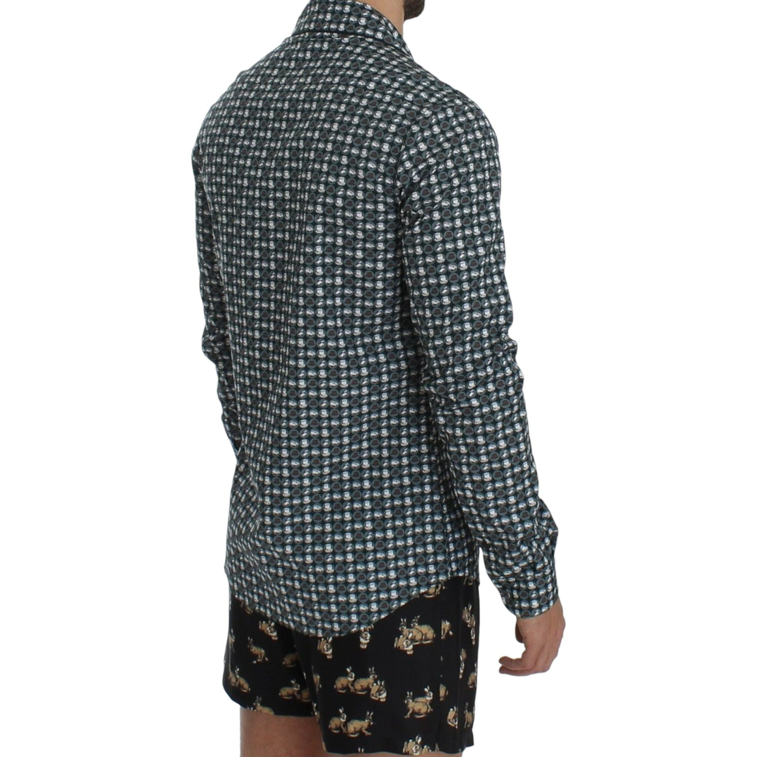 Dolce & Gabbana Green Cotton Pajama Nightshirt Luxury