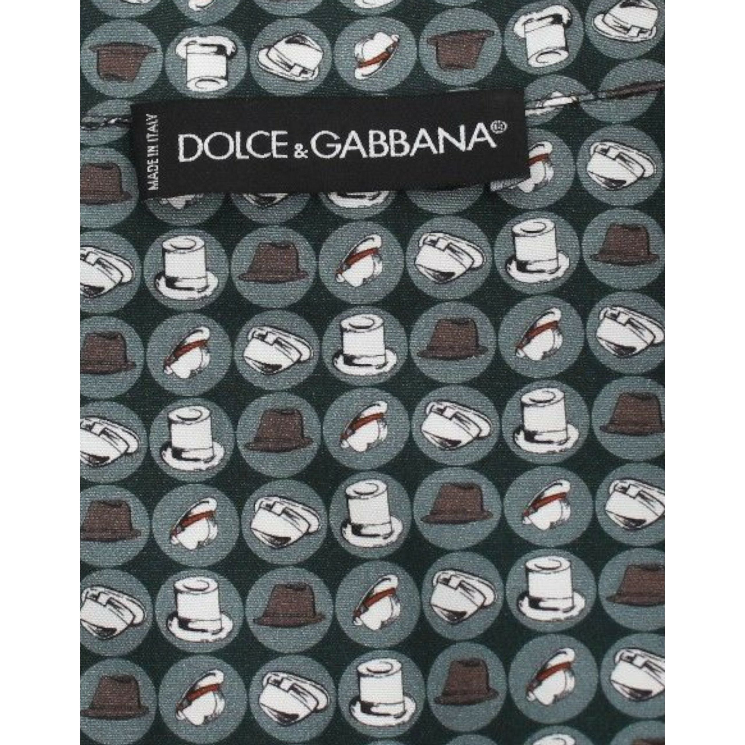 Dolce & Gabbana Green Cotton Pajama Nightshirt Luxury