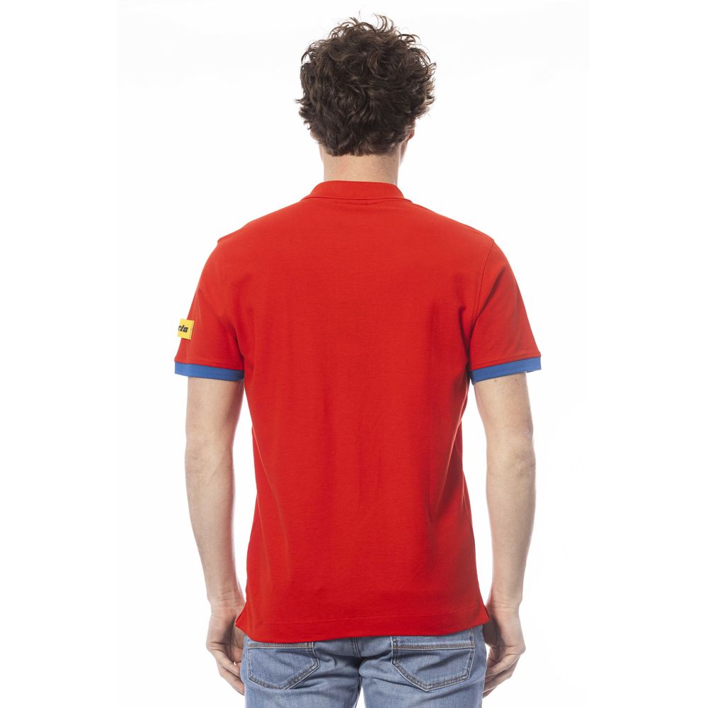 Invicta Red Cotton Polo Shirt - A Touch of Elegance