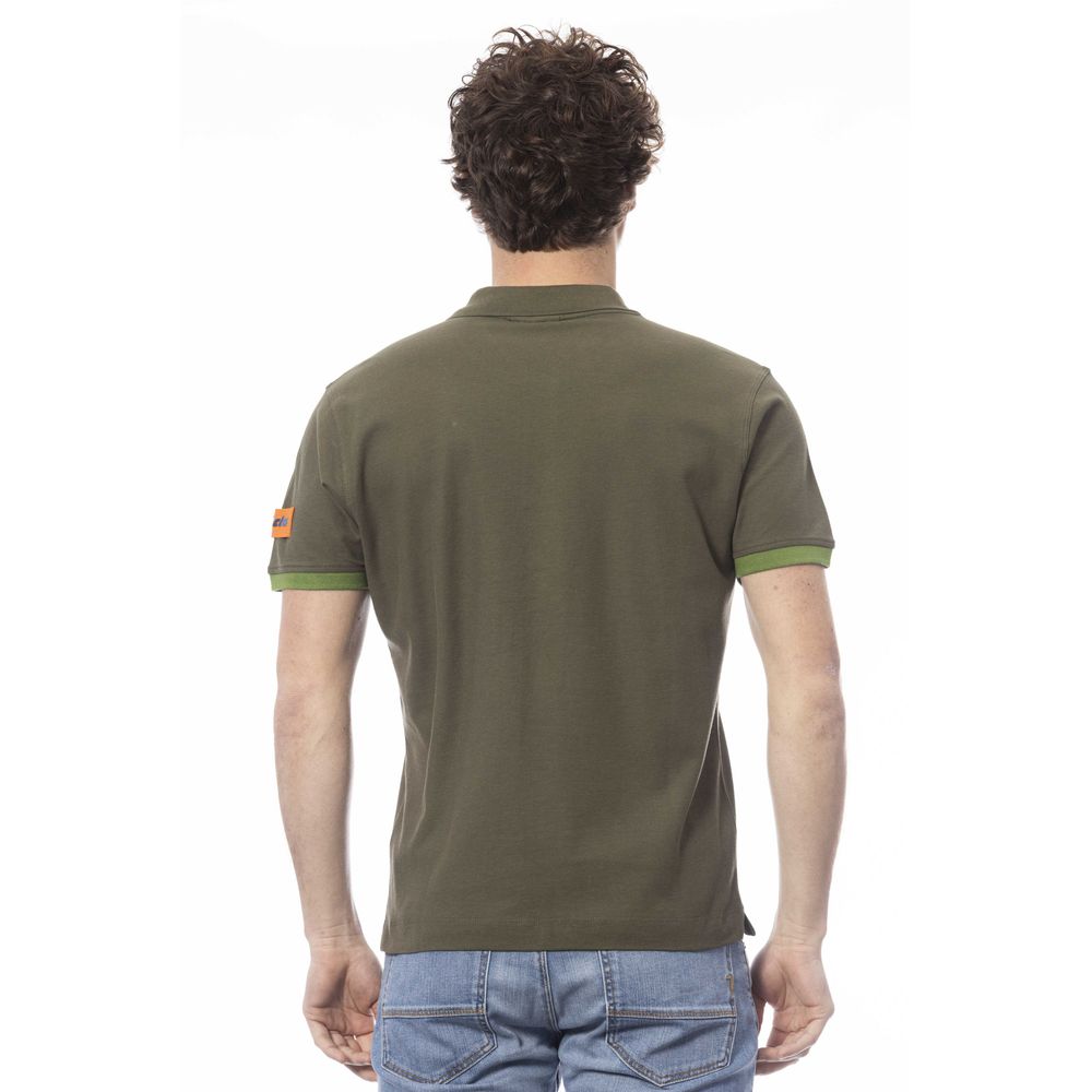 Invicta Green Cotton Polo Shirt for Elevated Casual Style