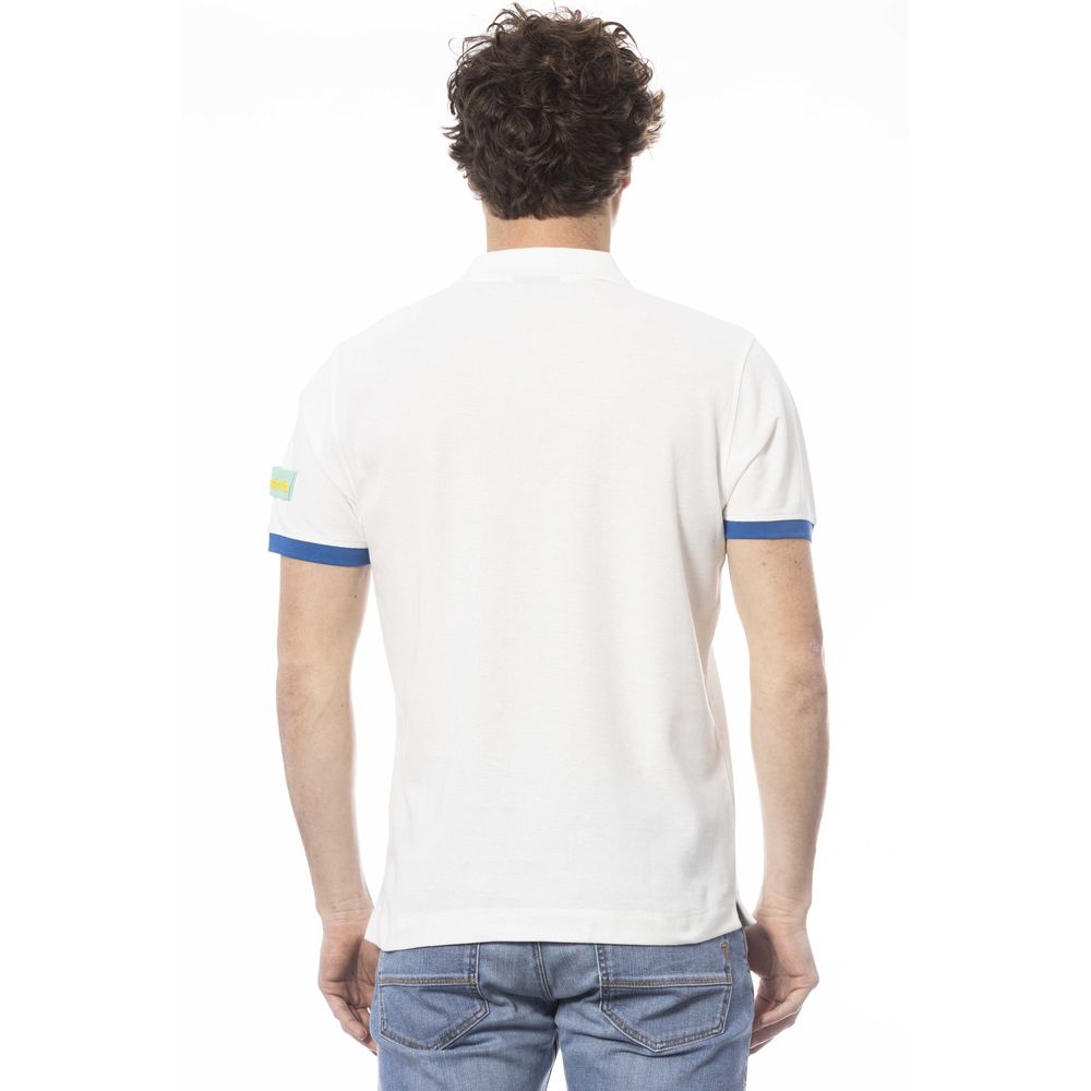 Invicta White Cotton Polo Shirt for Effortless Elegance