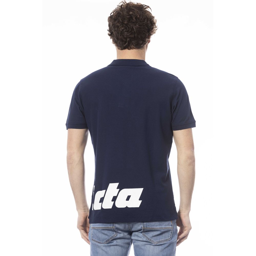 Invicta Blue Cotton Polo Shirt - Effortless Elegance Defined