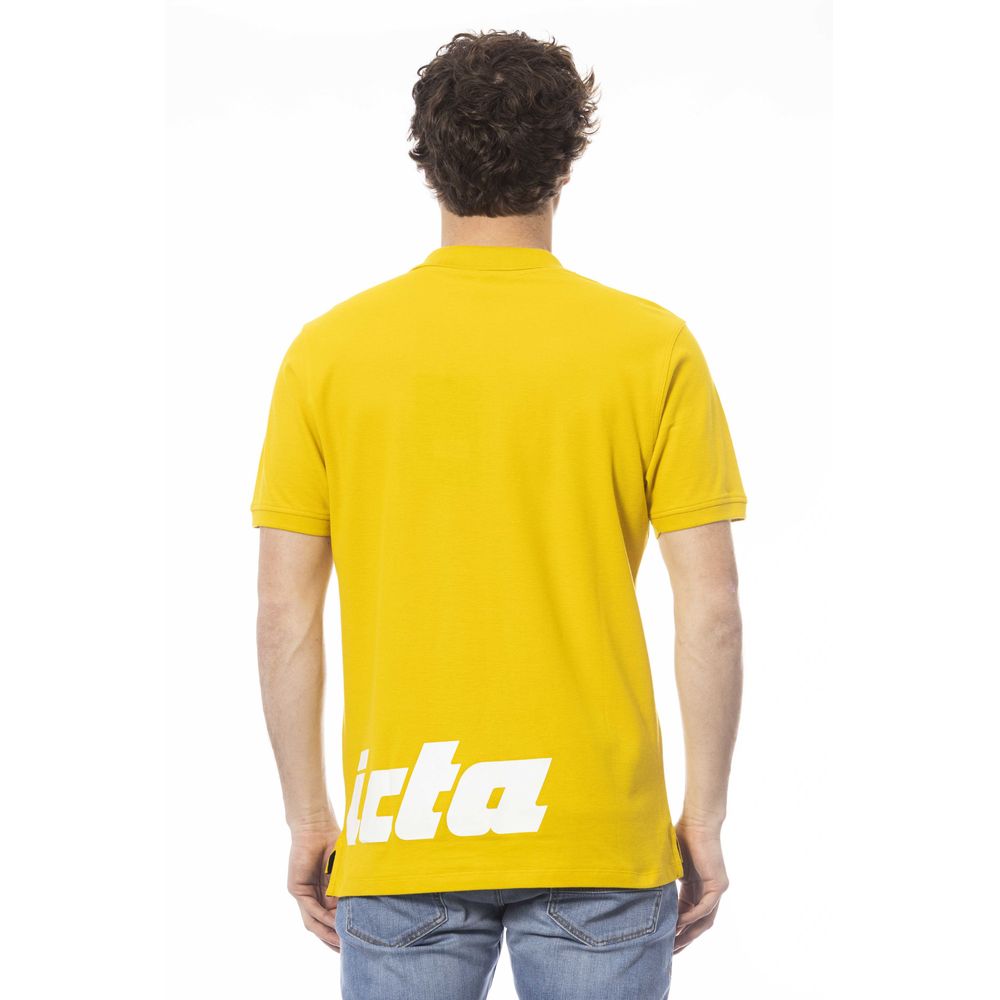 Invicta Yellow Cotton Polo Shirt for Effortless Elegance