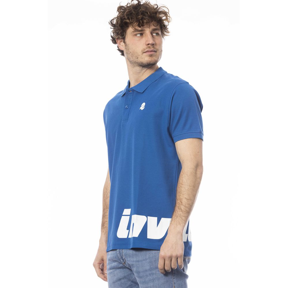 Invicta Blue Cotton Polo Shirt - Timeless Sophistication