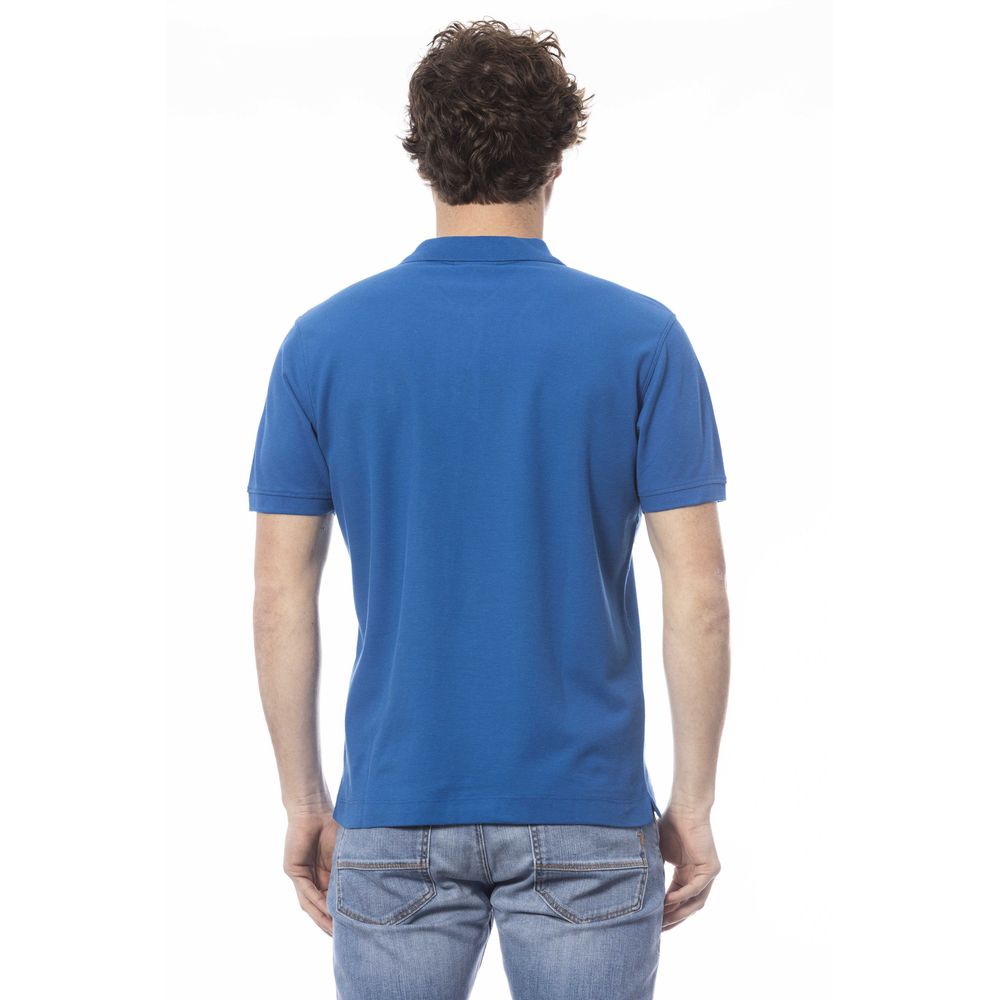 Invicta Blue Cotton Polo Shirt for Elevated Style