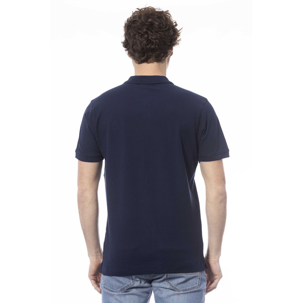 Invicta Blue Cotton Polo Shirt for Elevated Style